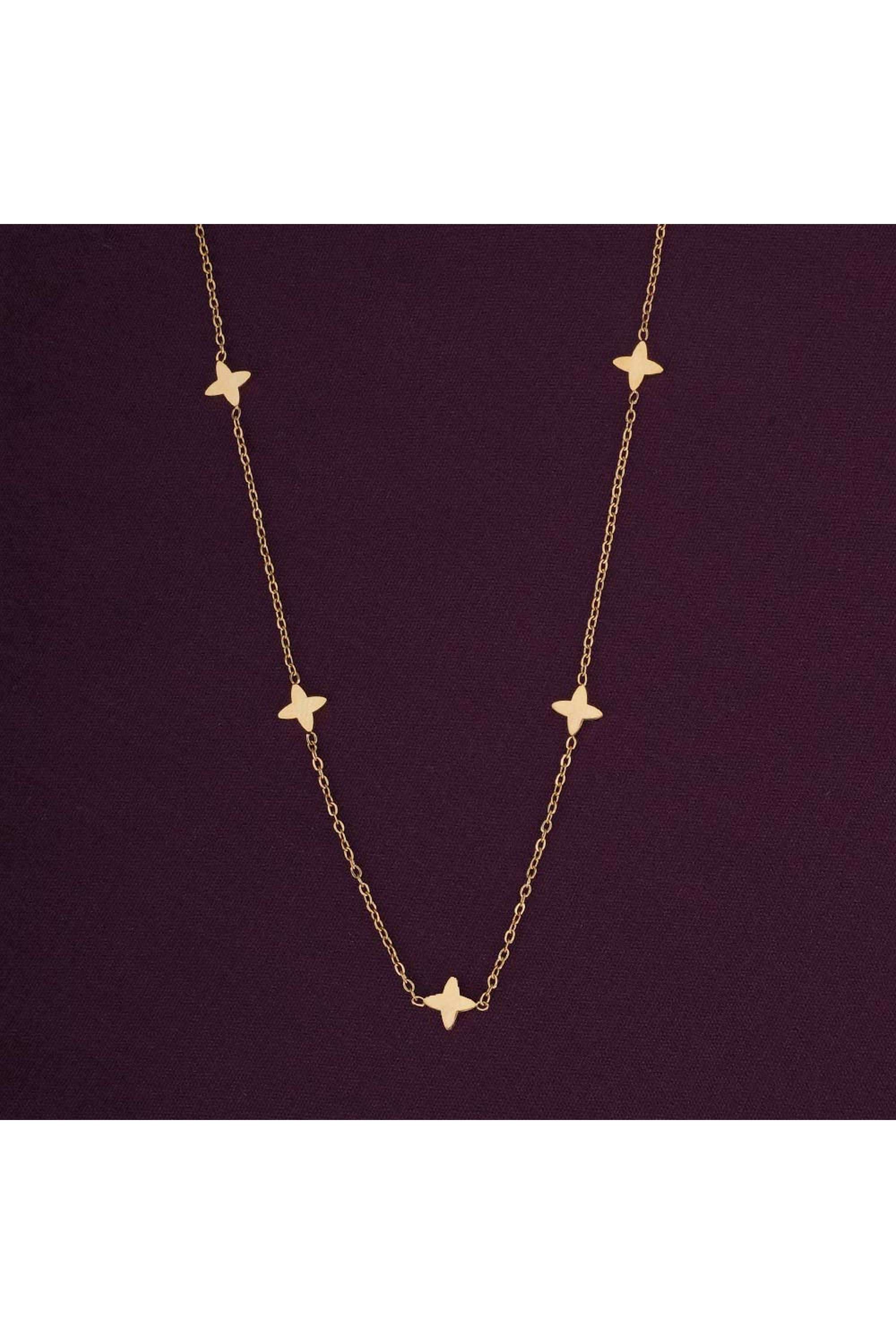 18k-Gold-Plated-Dainty-clover-flower-necklace-for-Womens-Waterproof-&-Anti-Tarnish