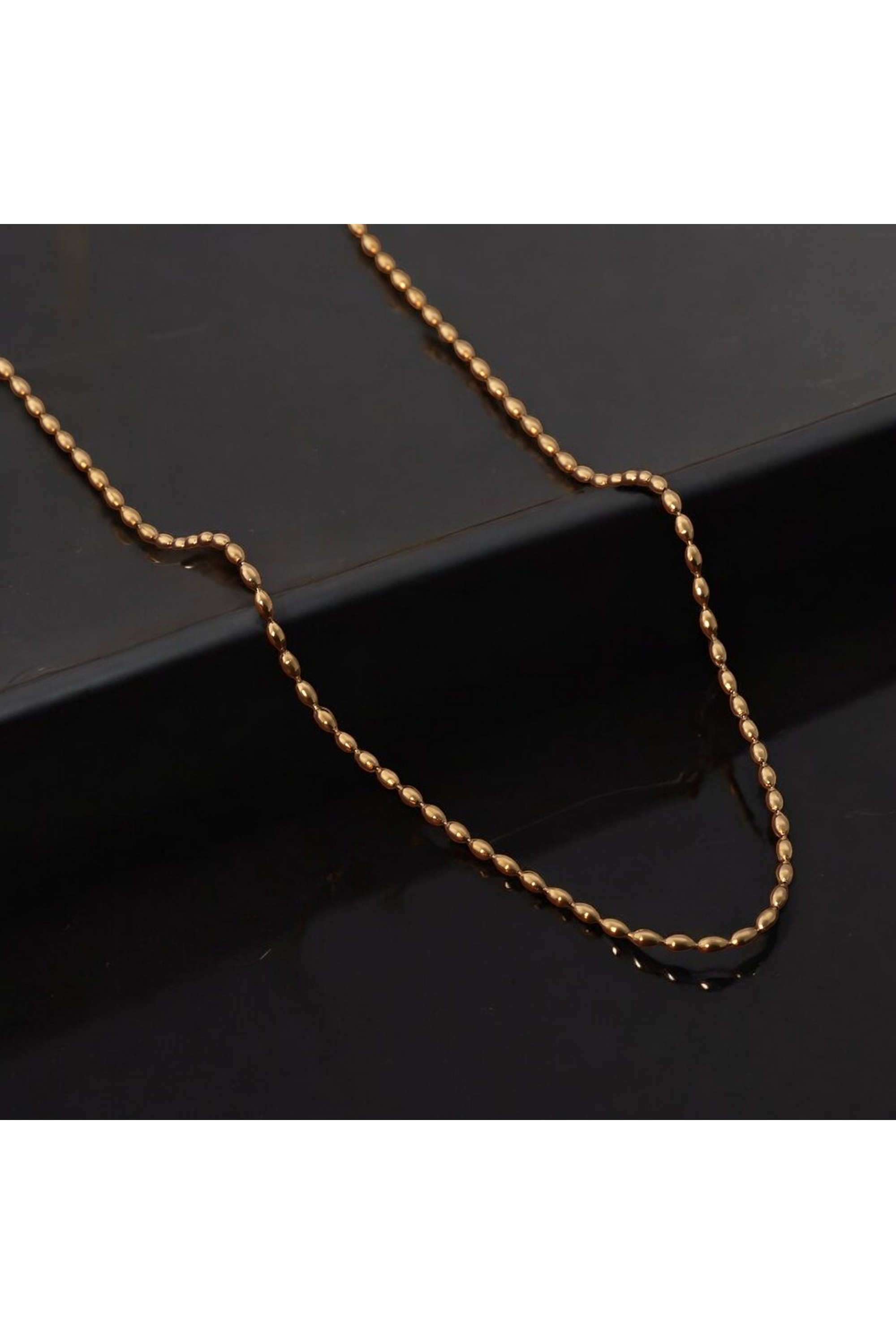 18k-Gold-Plated-Gold-Beaded-Necklace-for-Womens-Waterproof-&-Anti-Tarnish