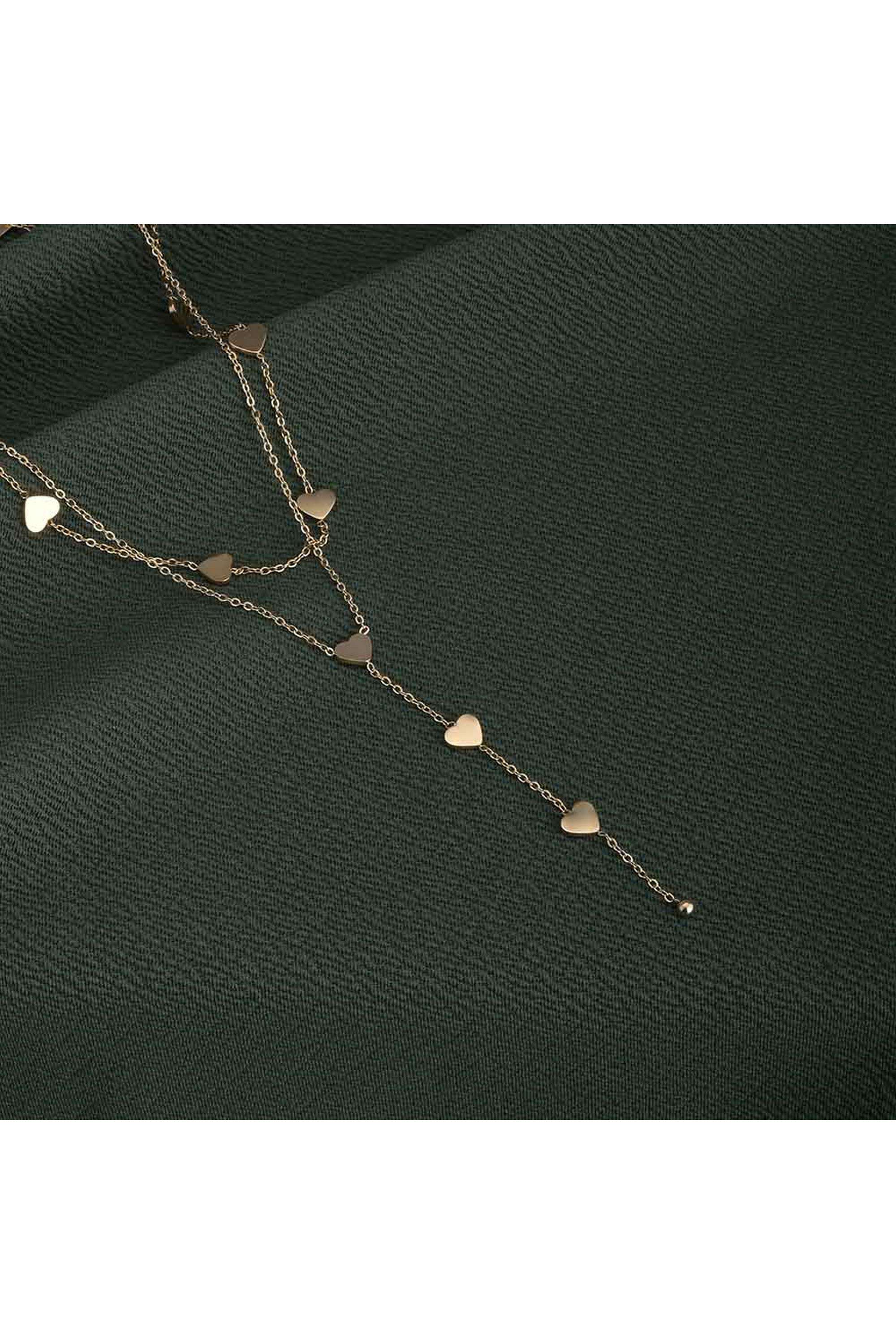 18k-Gold-Plated-Two-Layered-Heart-Charm-Necklace-for-Womens-Waterproof-&-Anti-Tarnish