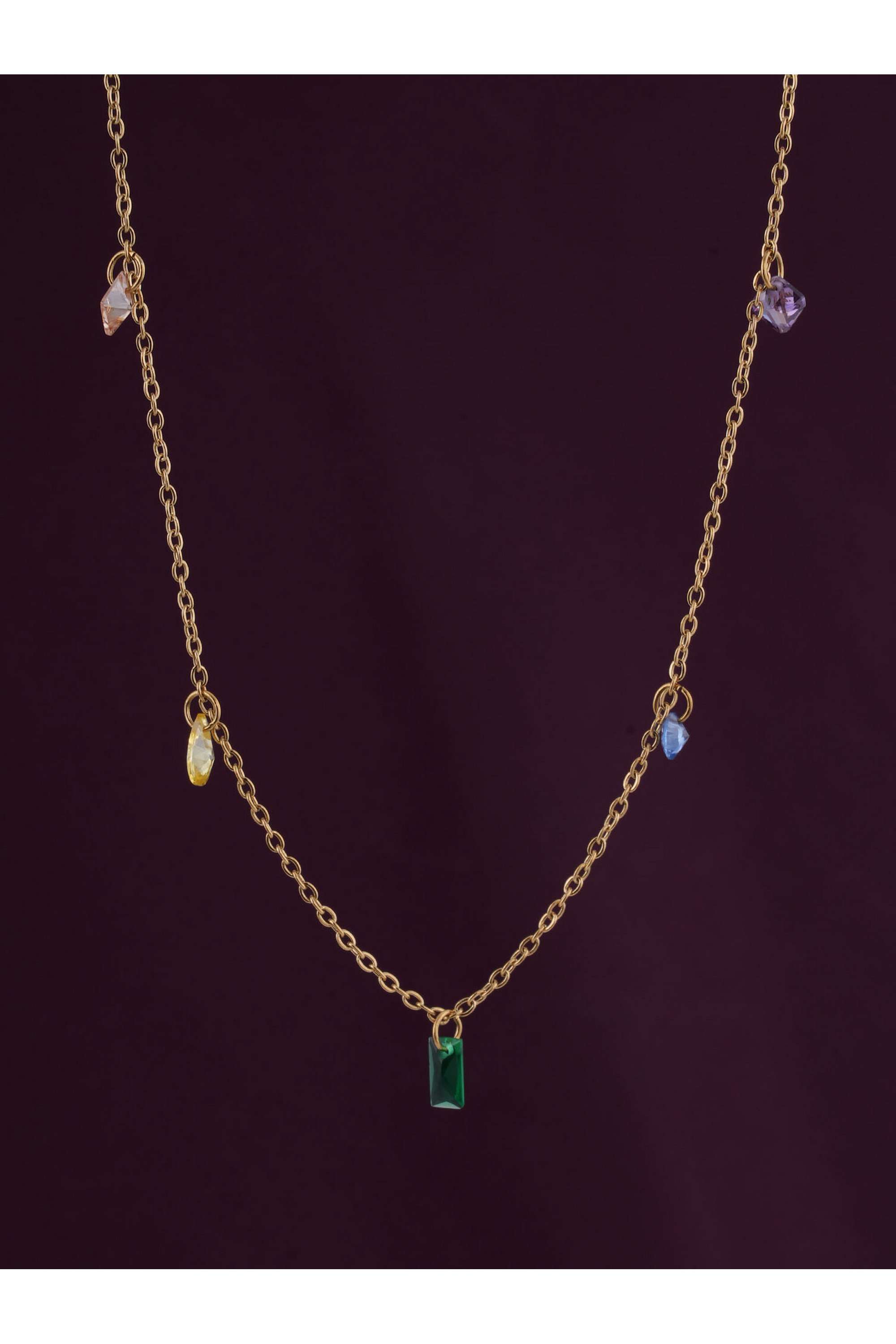 Prismatic-Harmony-Necklace-For-Womens---Waterproof-&-Anti-Tarnish