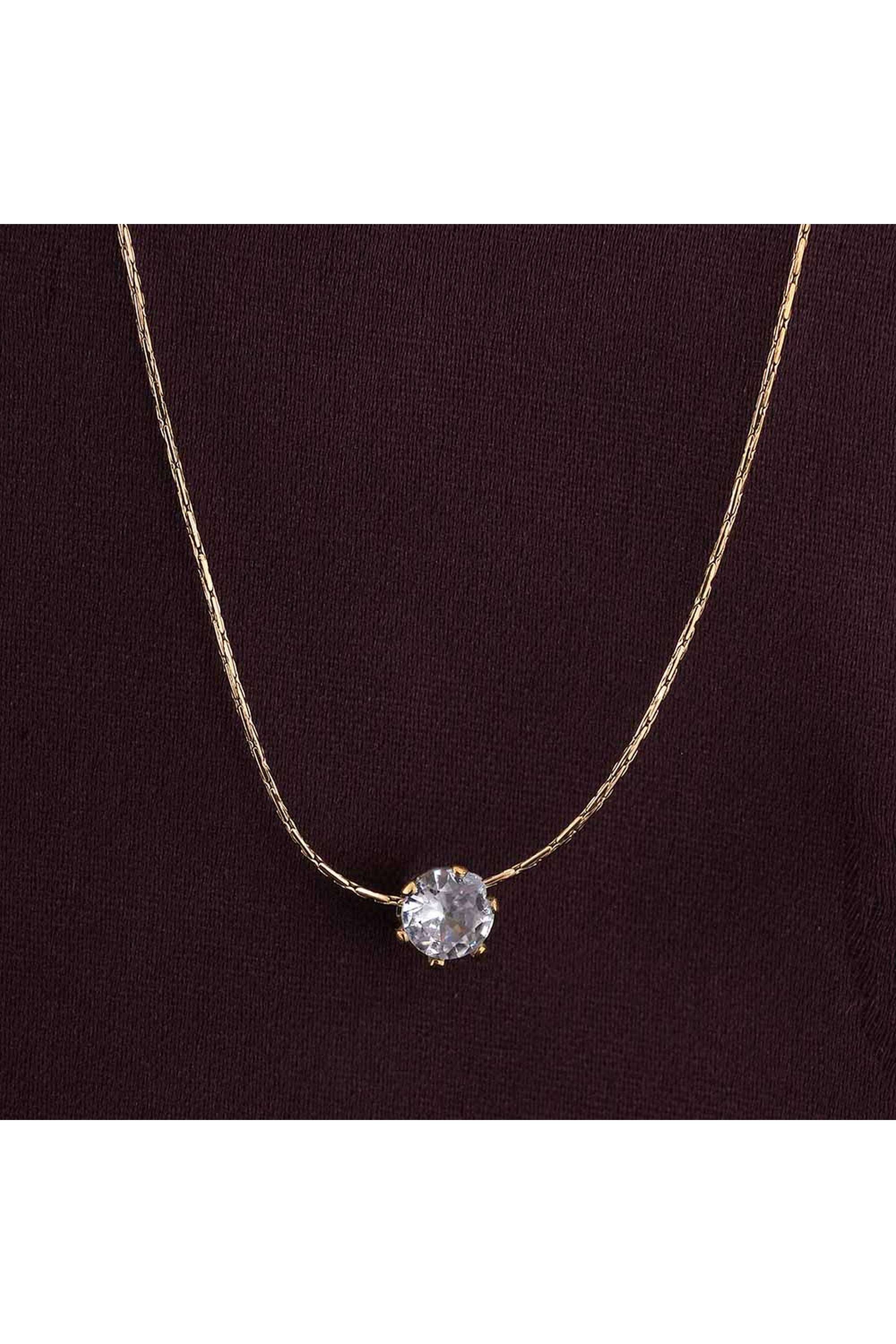 Delicate-Diamond-Studded-Necklace-For-Womens---Waterproof-&-Anti-Tarnish