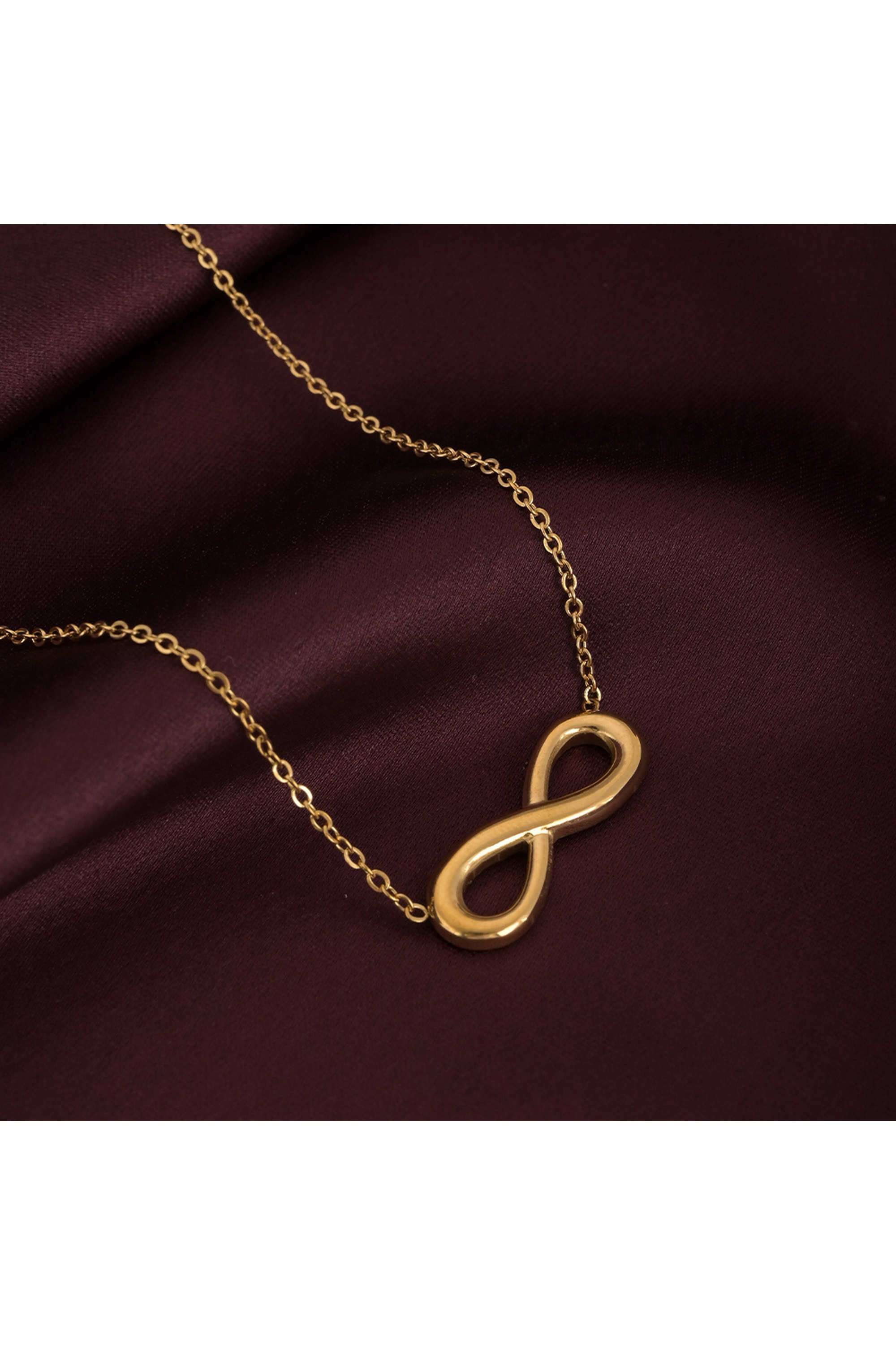 18k-Gold-Plated-Golden-Infinity-Necklace-for-Womens-Waterproof-&-Anti-Tarnish