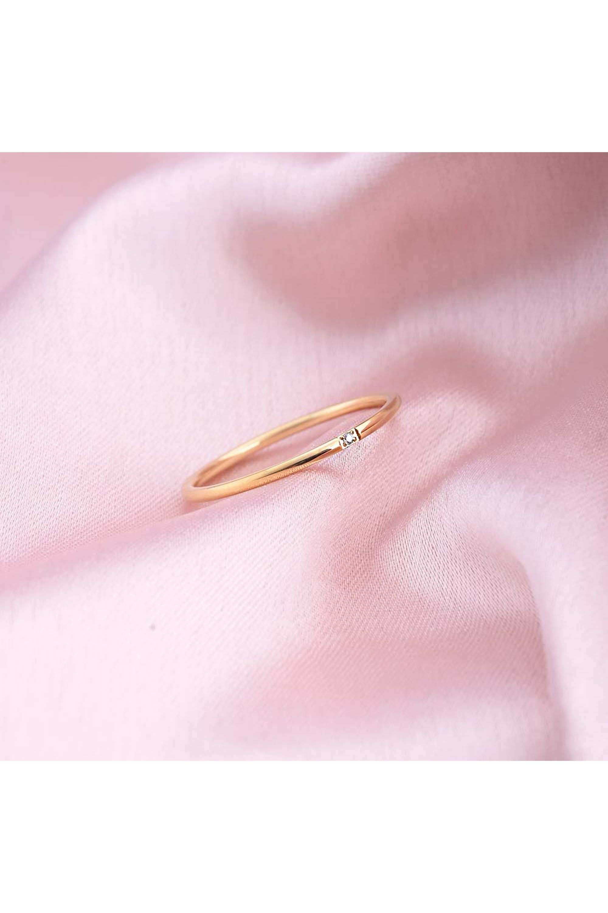 Smooth-Thin-Stacking-Ring-For-Womens-(Size---7)---Waterproof-&-Anti-Tarnish