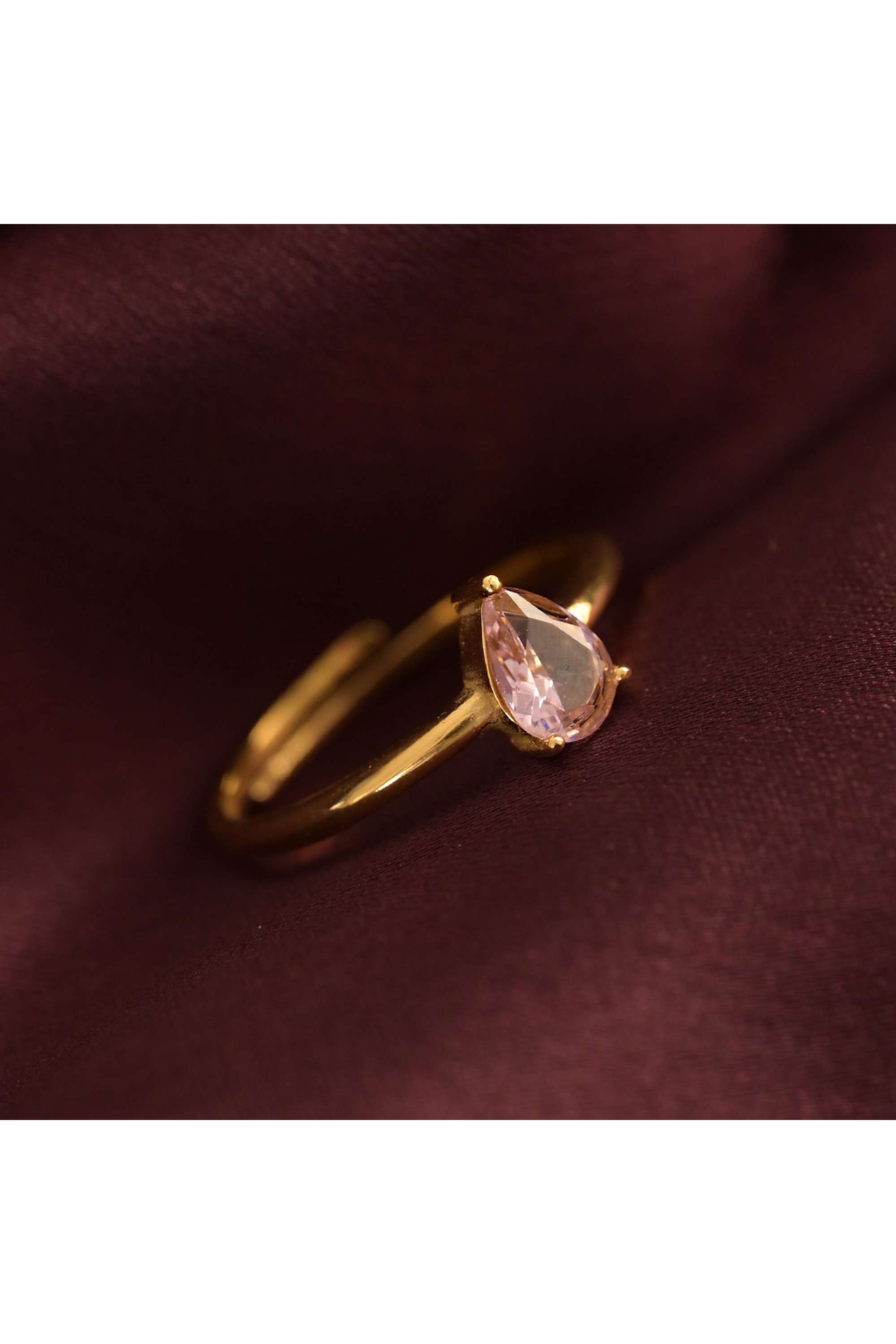 Droplet-Blush-Ring-for-Womens-(Size---One-Size)---Waterproof-&-Anti-Tarnish