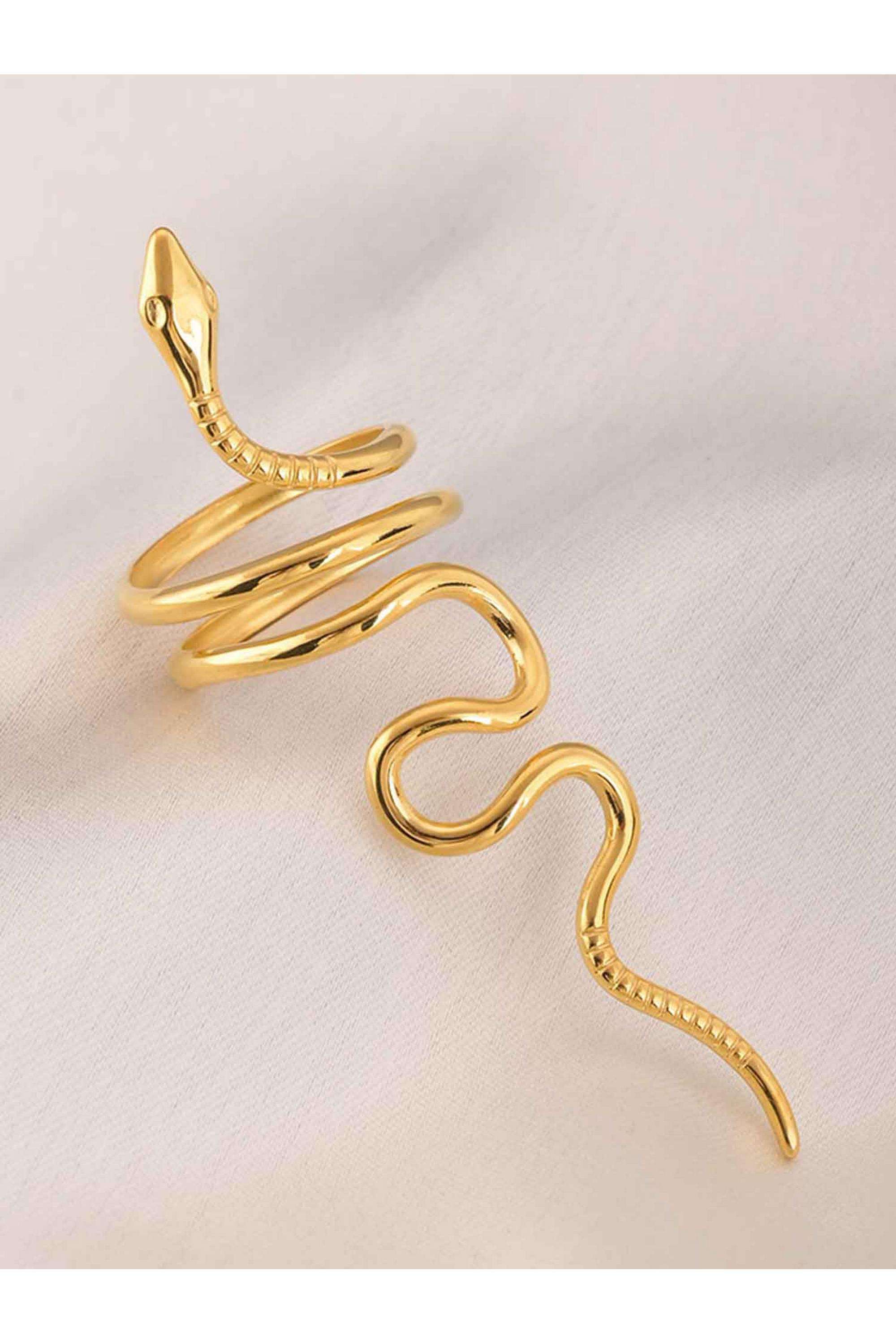 Golden-Serpent-Ring-for-Womens-(Size---One-Size)---Waterproof-&-Anti-Tarnish