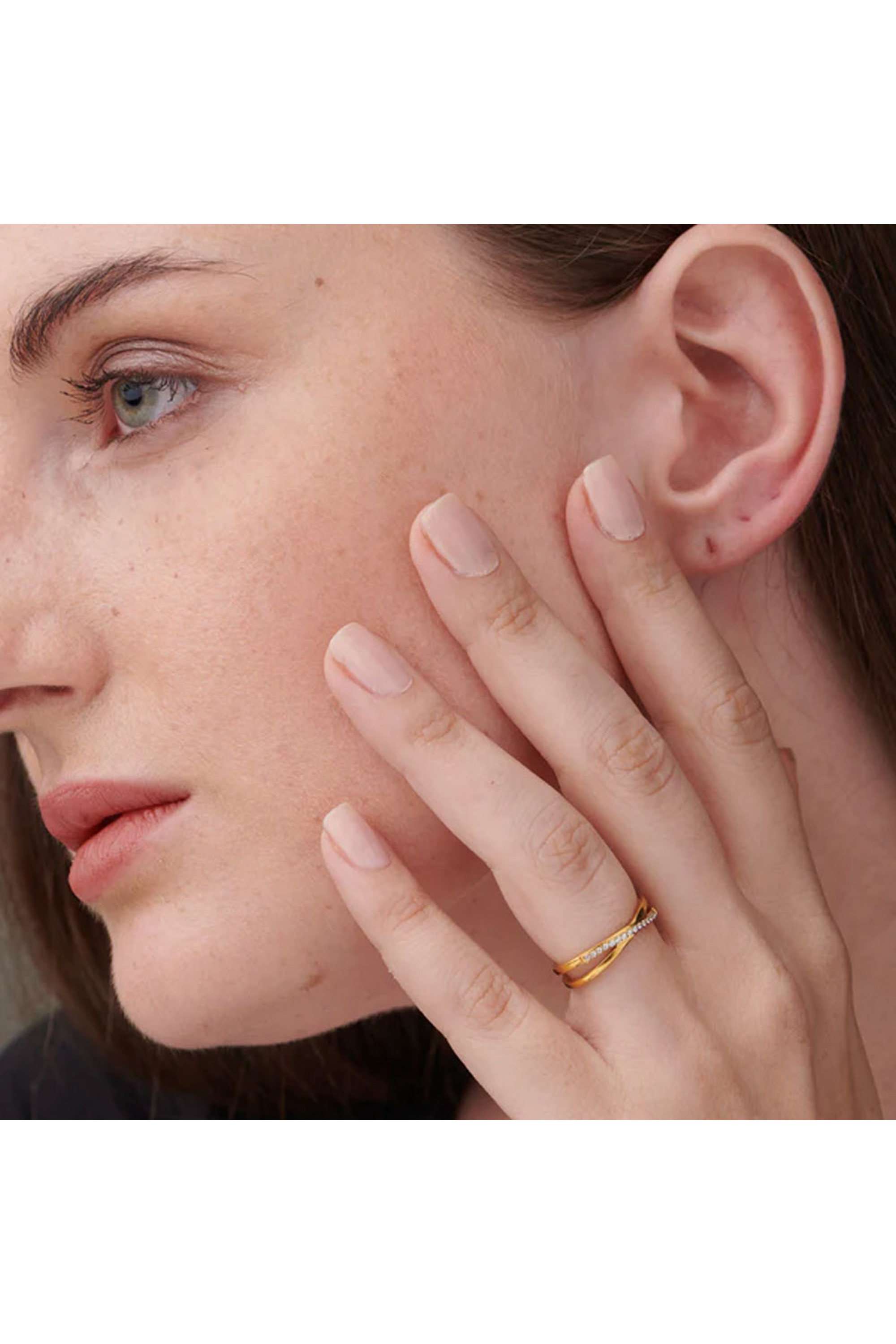 Criss-Cross-Ring-for-Womens-(Size---6)---Waterproof-&-Anti-Tarnish