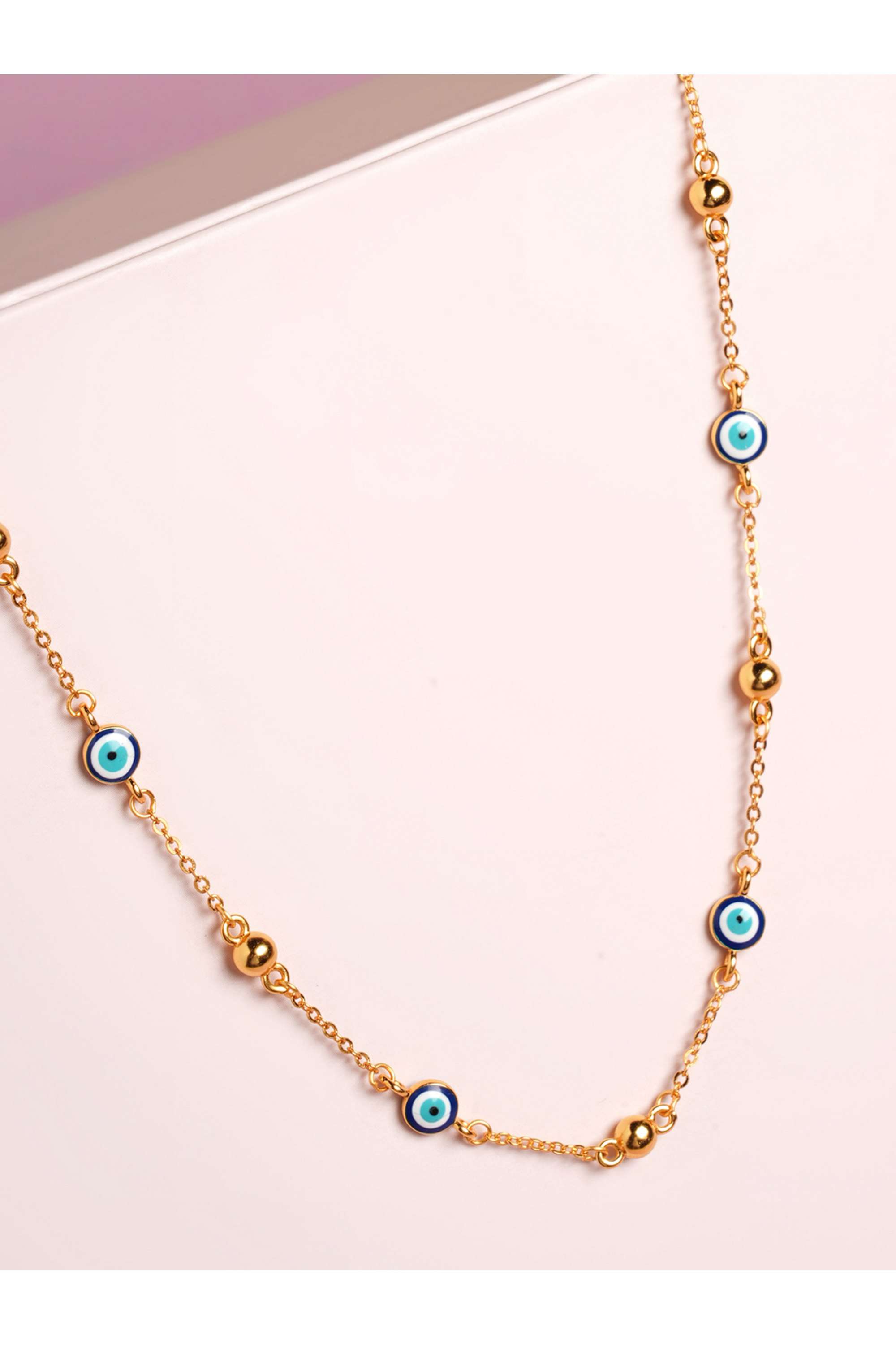 925-Sterling-Silver-Evil-Eye-925-Silver-With-Metal-Balls-Station-Necklace-For-Womens