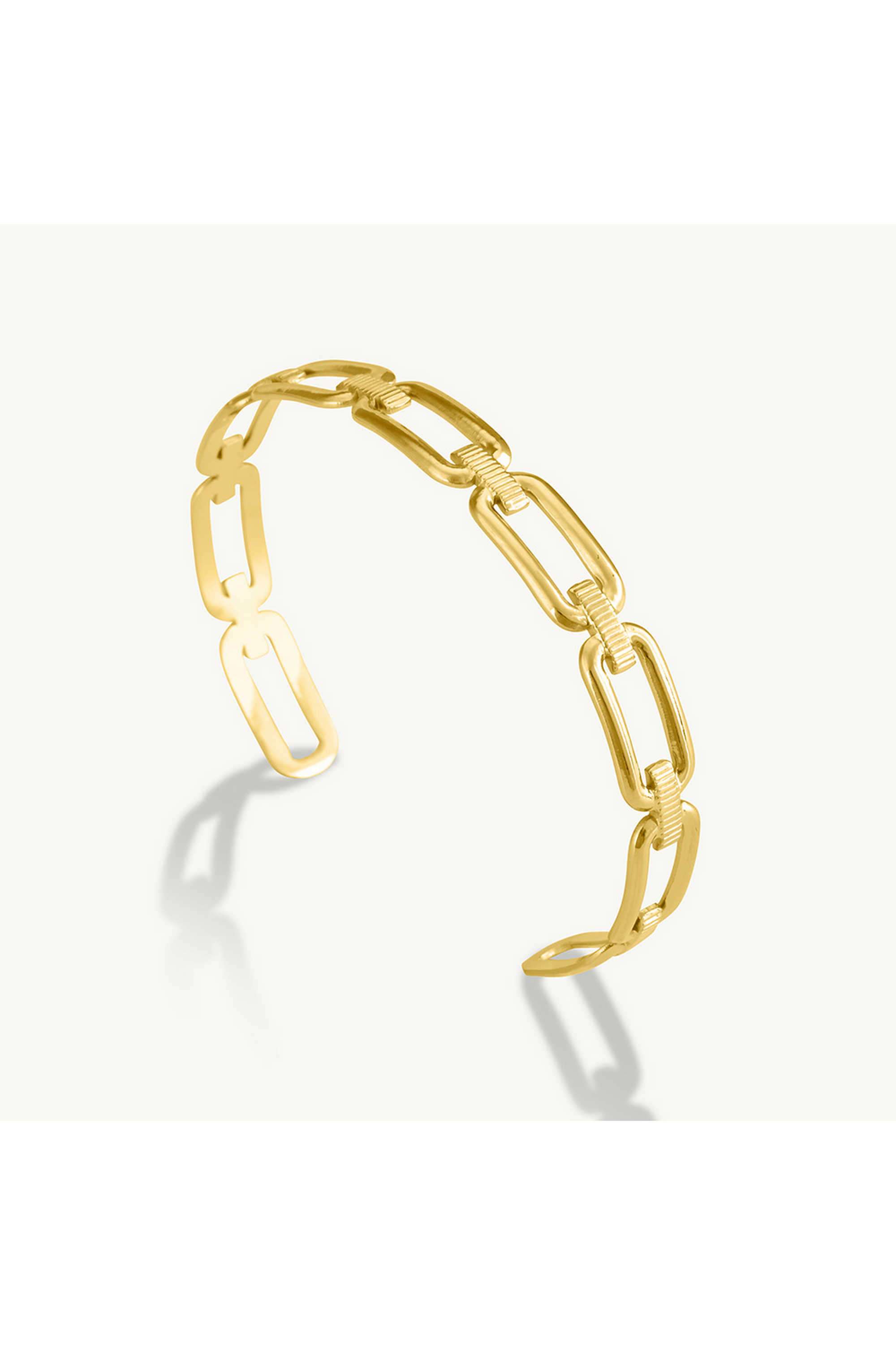 Minimalist-Gold-Link-Bracelet-For-Womens-Waterproof-&-Anti-Tarnish