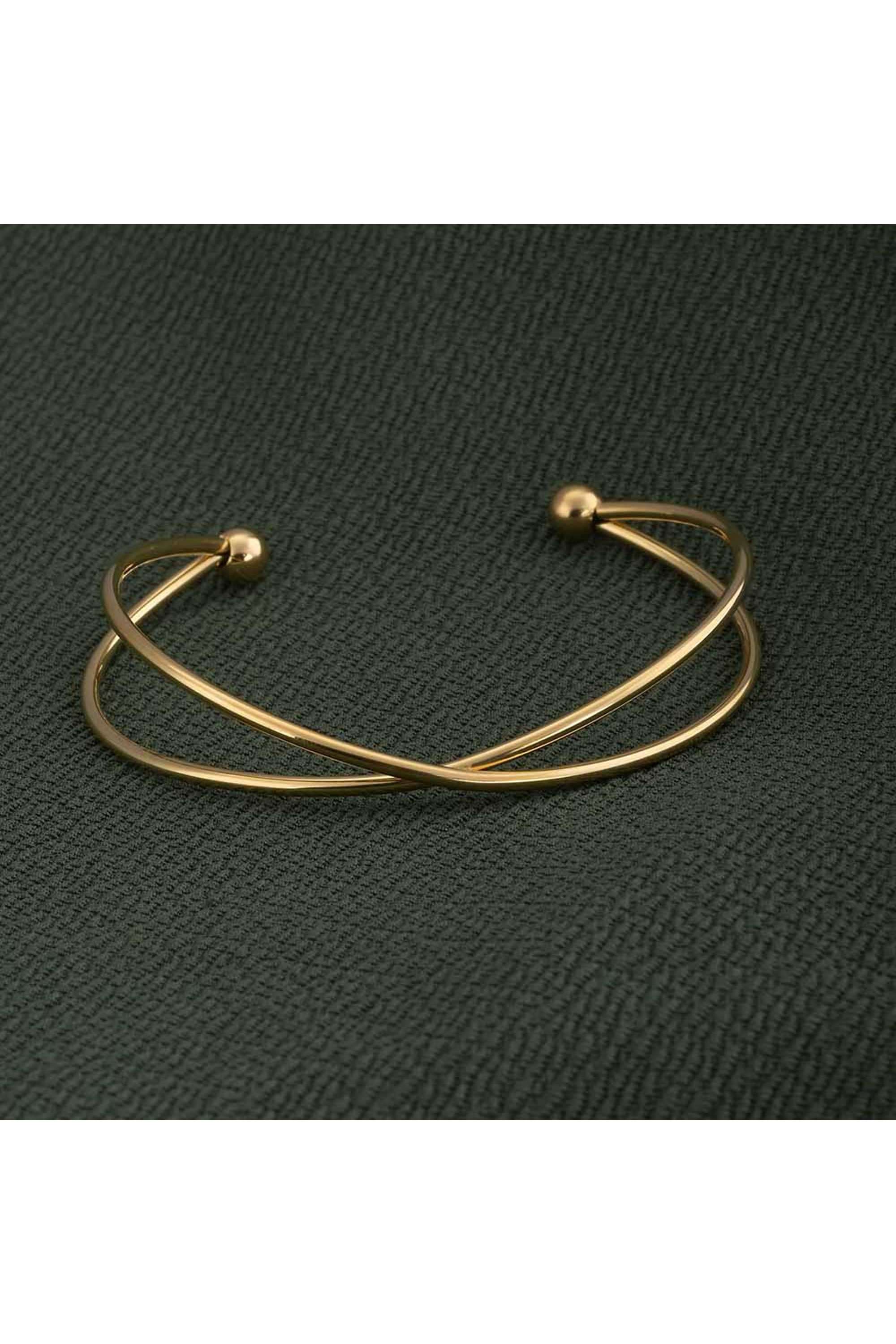 Golden-Crossover-Kada-Bracelet-For-Womens-Waterproof-&-Anti-Tarnish