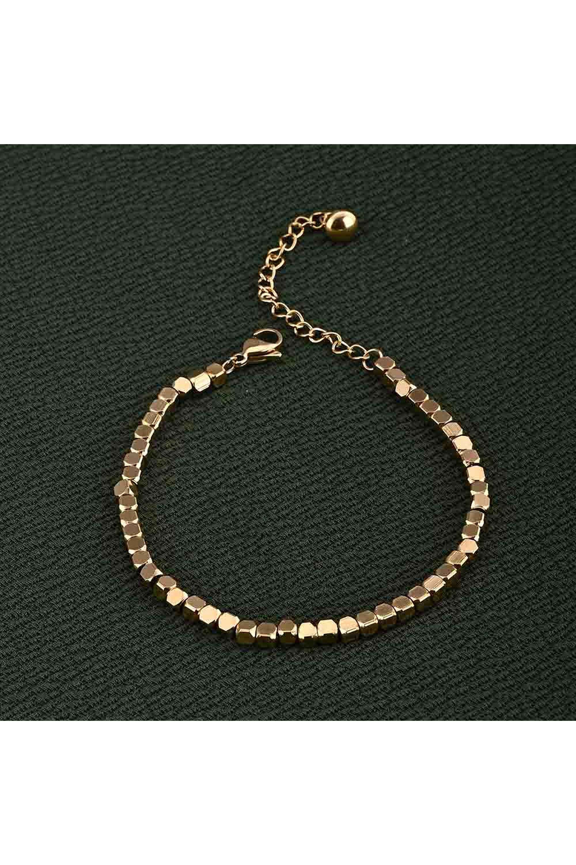Gold-Cube-Chain-Bracelet-for-Womens-Waterproof-&-Anti-Tarnish