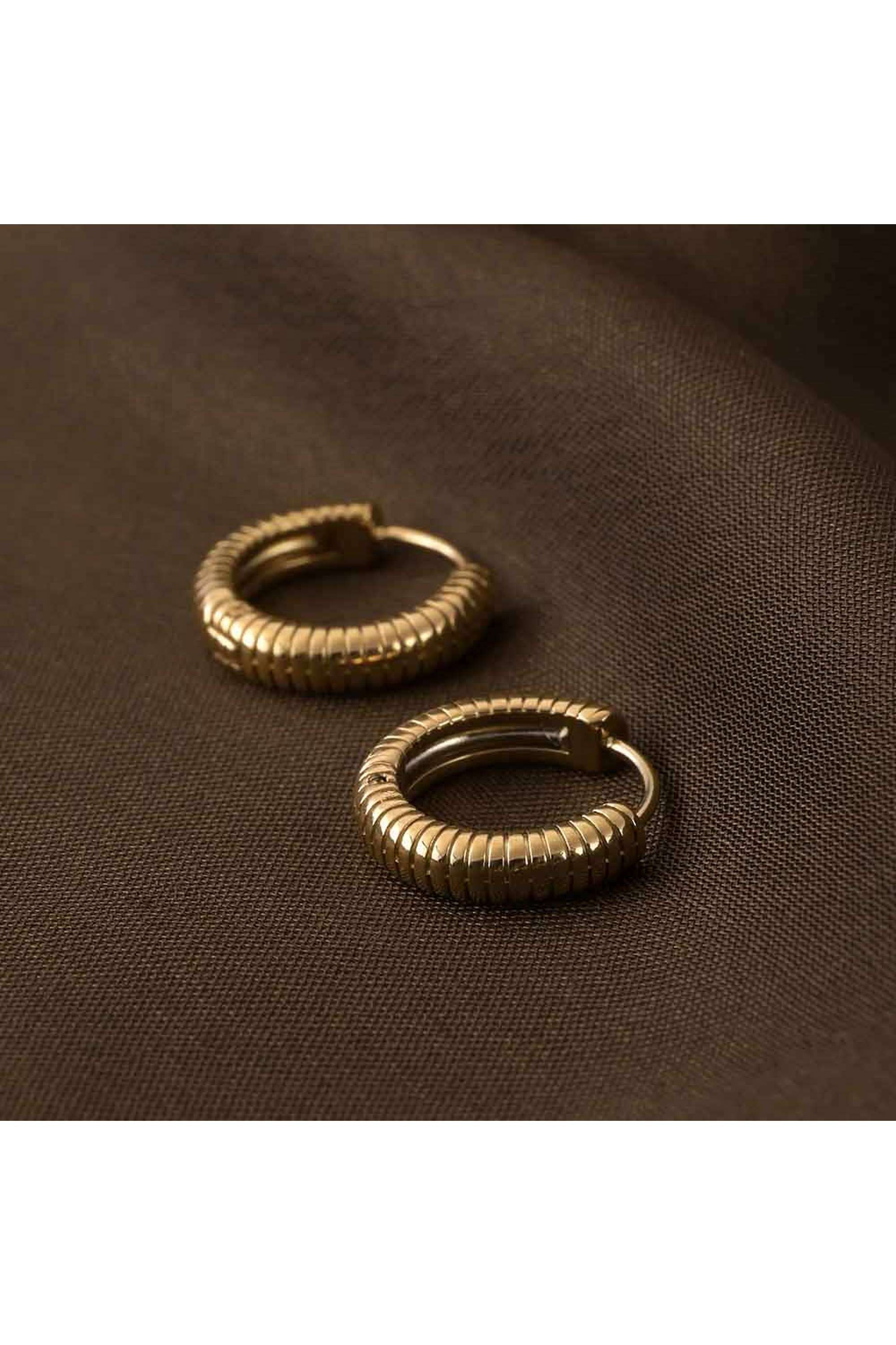 18k-Gold-Plated-Classic-Textured-Hoops-for-Womens-Waterproof-&-Anti-Tarnish