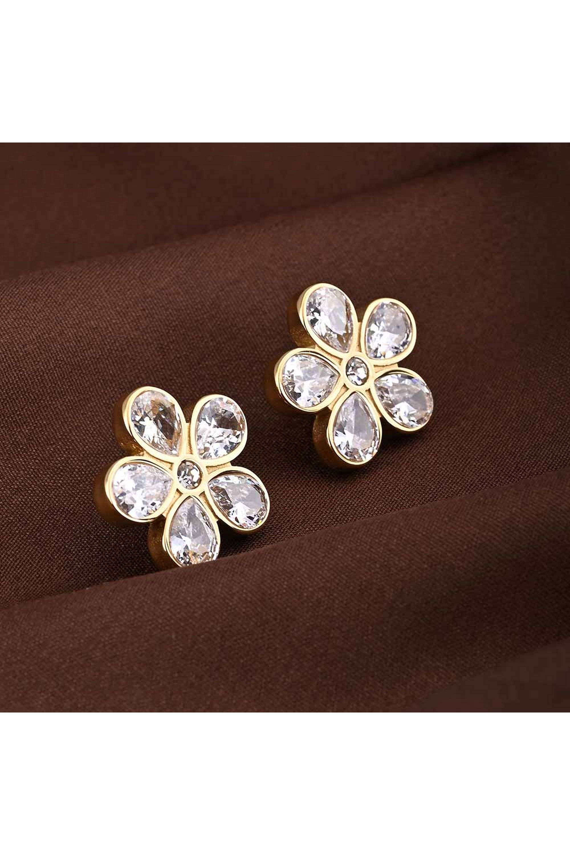 18k-Gold-Plated-Blooming-Diamonds-Stud-Earring-for-Womens-Waterproof-&-Anti-Tarnish