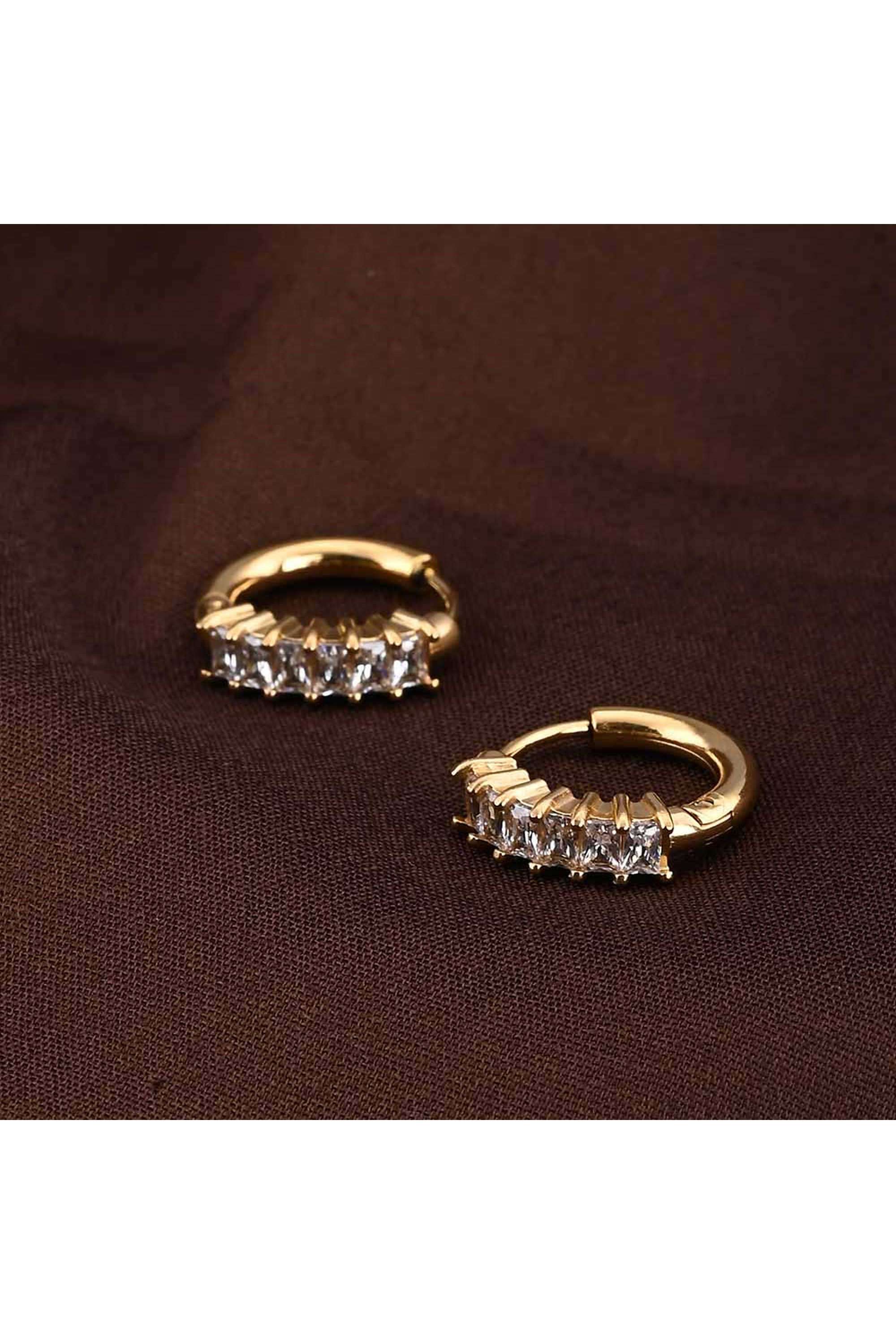 18K-Gold-Plated-Gold-Stone-Studded-Hoop-Earrings-For-Womens-Waterproof-&-Anti-Tarnish
