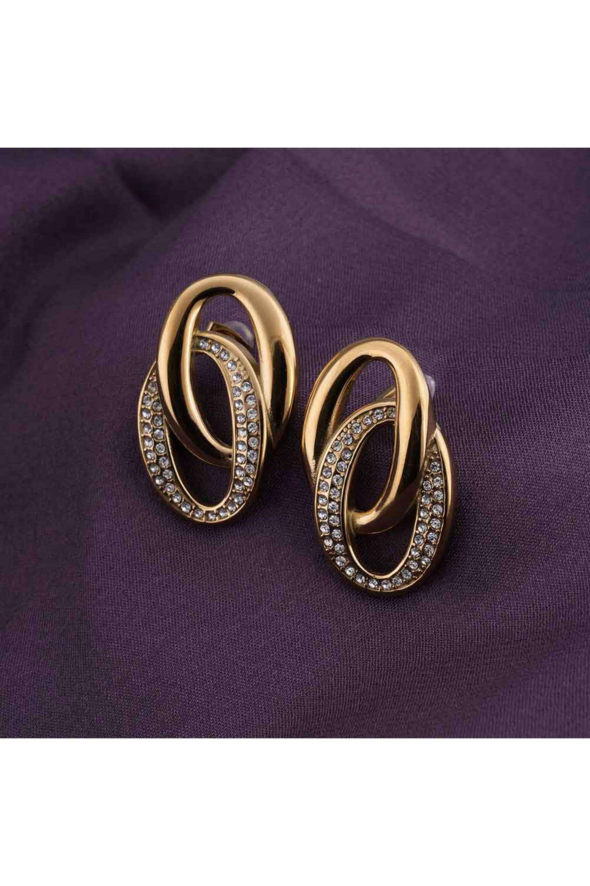 18k-Gold-Plated-Elegant-Interlinked-Stud-Earrings-for-Womens-Waterproof-&-Anti-Tarnish