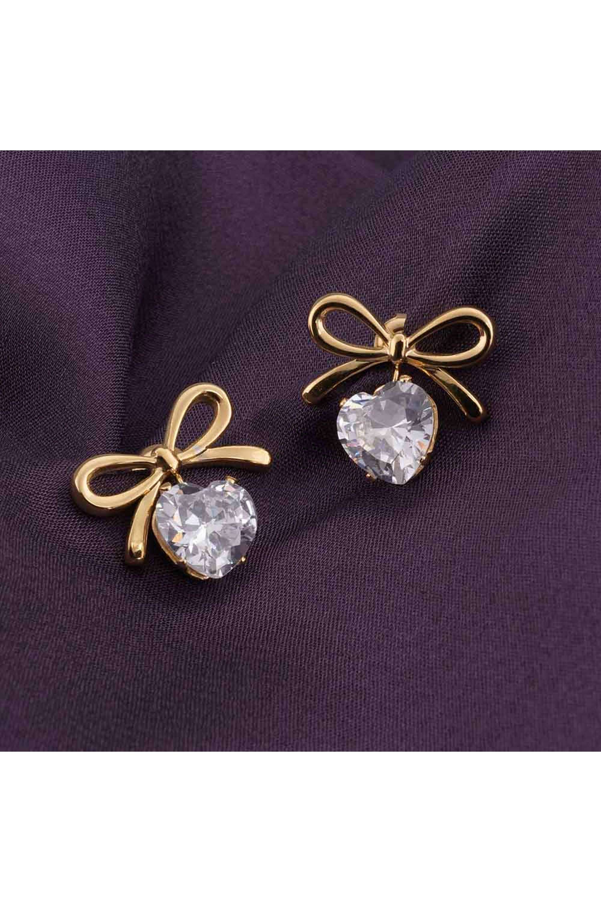18k-Gold-Plated-Zircon-&-Bow-Stud-Earrings-for-Womens-Waterproof-&-Anti-Tarnish
