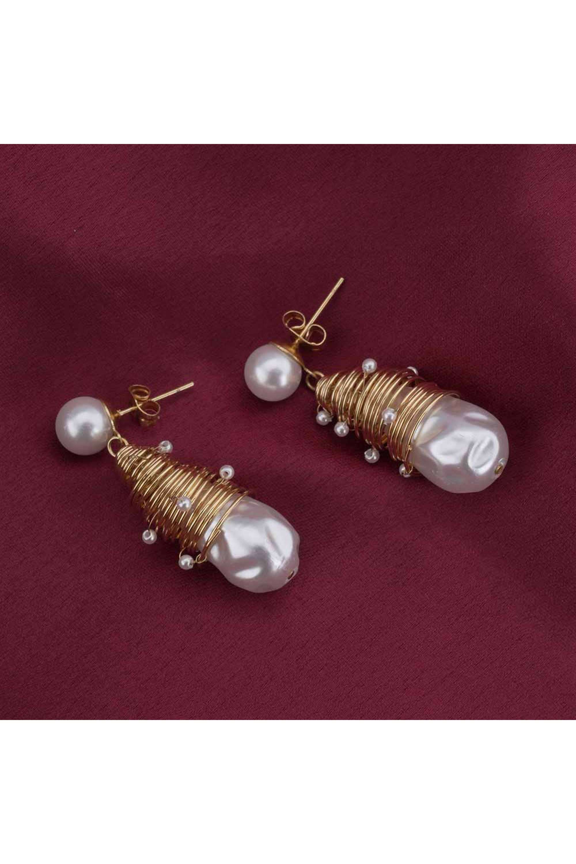 18k-Gold-Plated-Unique-Pearl-Drop-Earrings-for-Womens-Waterproof-&-Anti-Tarnish