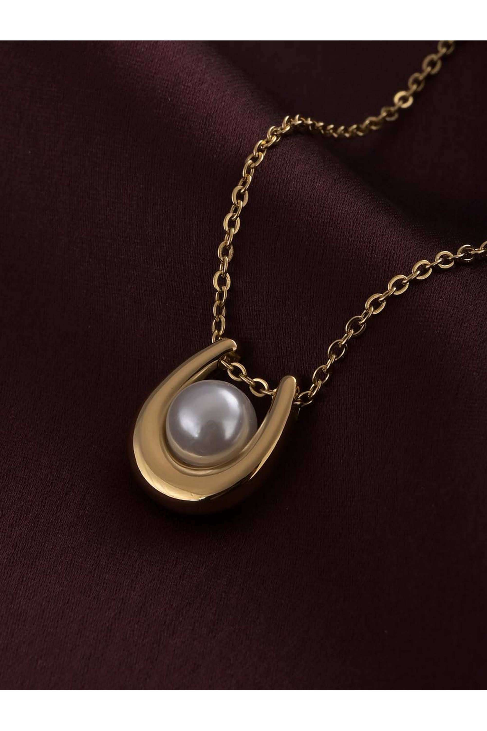 18k-Gold-Plated-Pearl-Embellished-U-Necklace-for-Womens-Waterproof-&-Anti-Tarnish