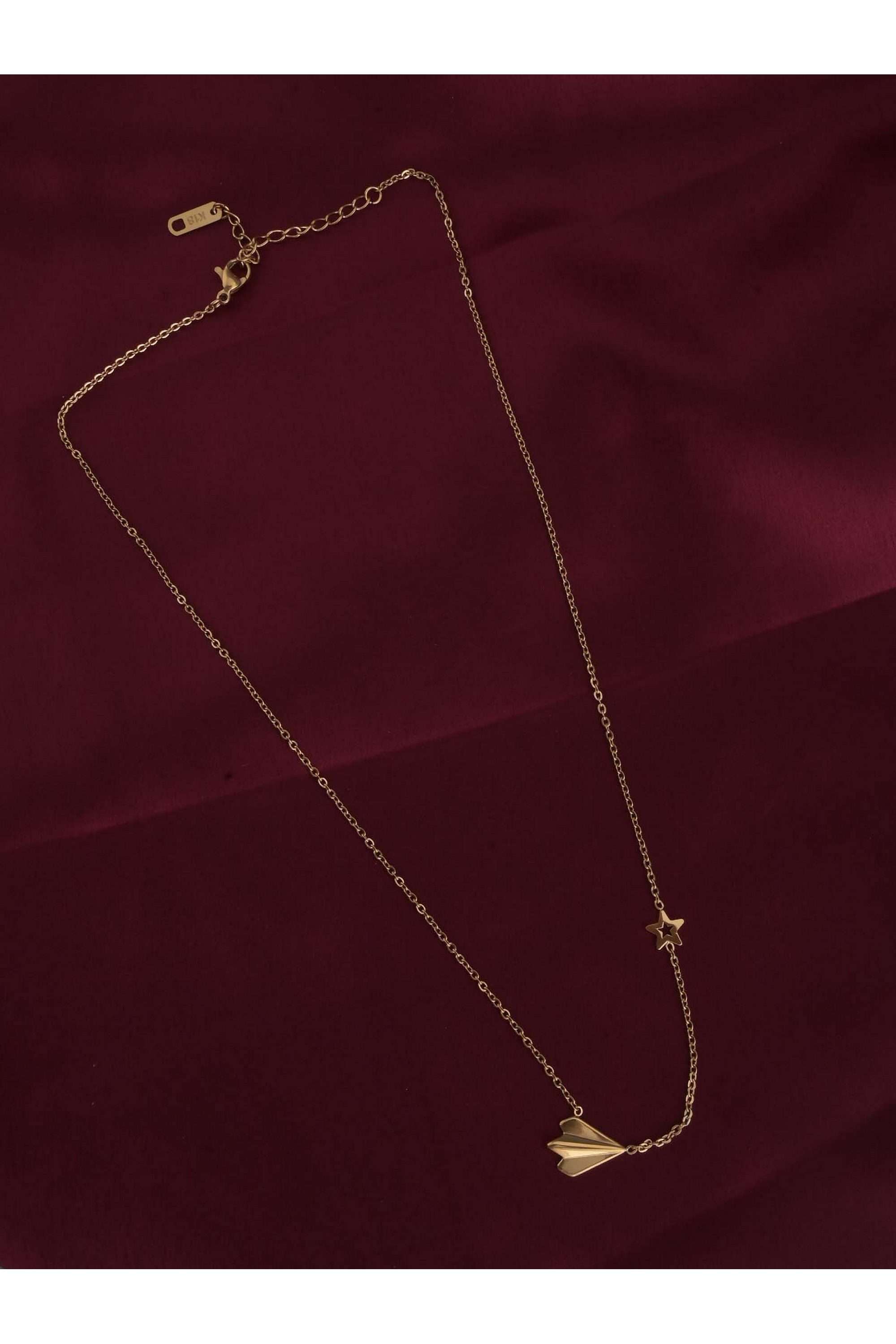 18k-Gold-Plated-Simple-Chain-Necklace-with-Star-Charm-for-Womens-Waterproof-&-Anti-Tarnish