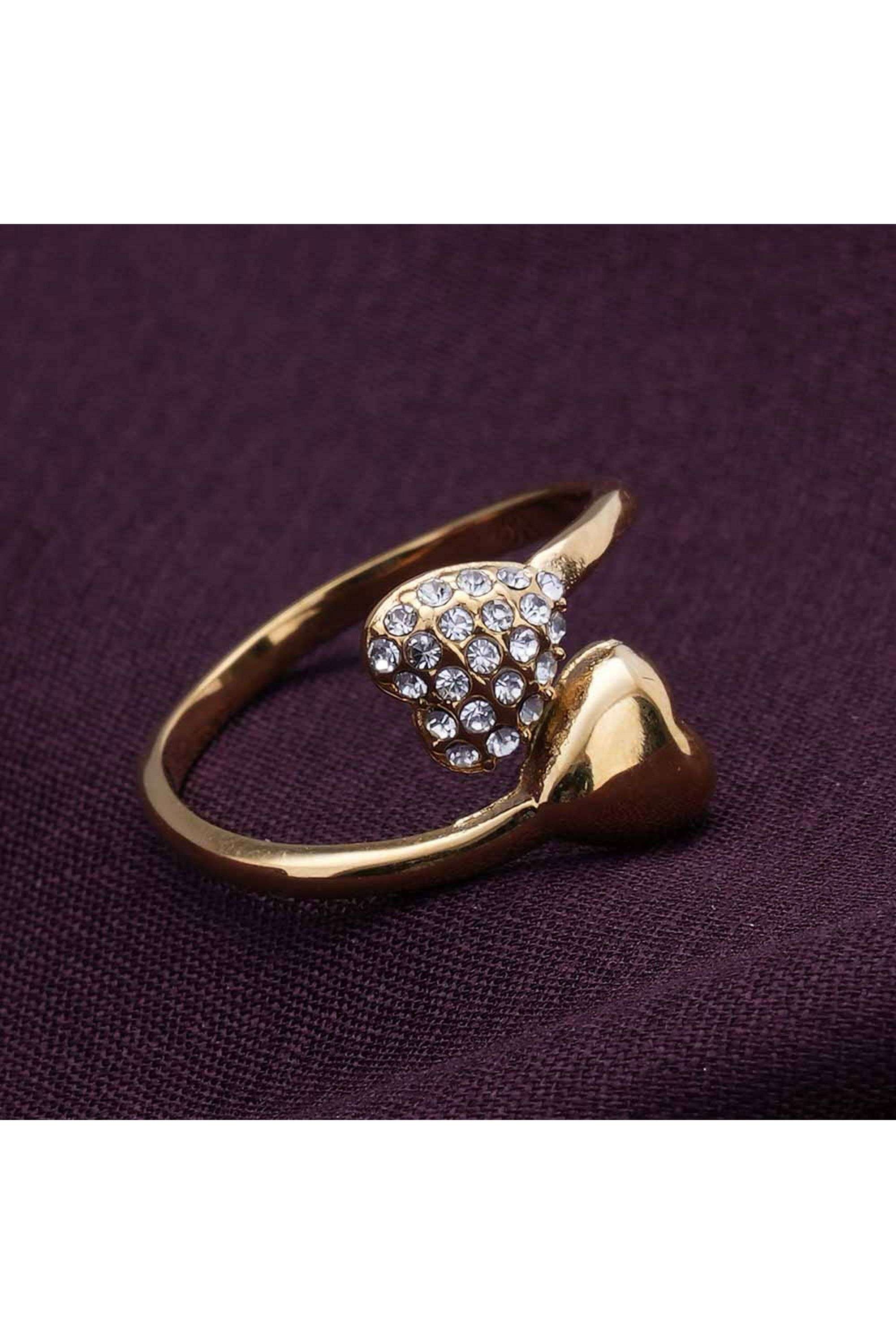 Gold-Stone-Studded-Heart-Shaped-Ring-for-Womens-(Size---One-Size)---Waterproof-&-Anti-Tarnish
