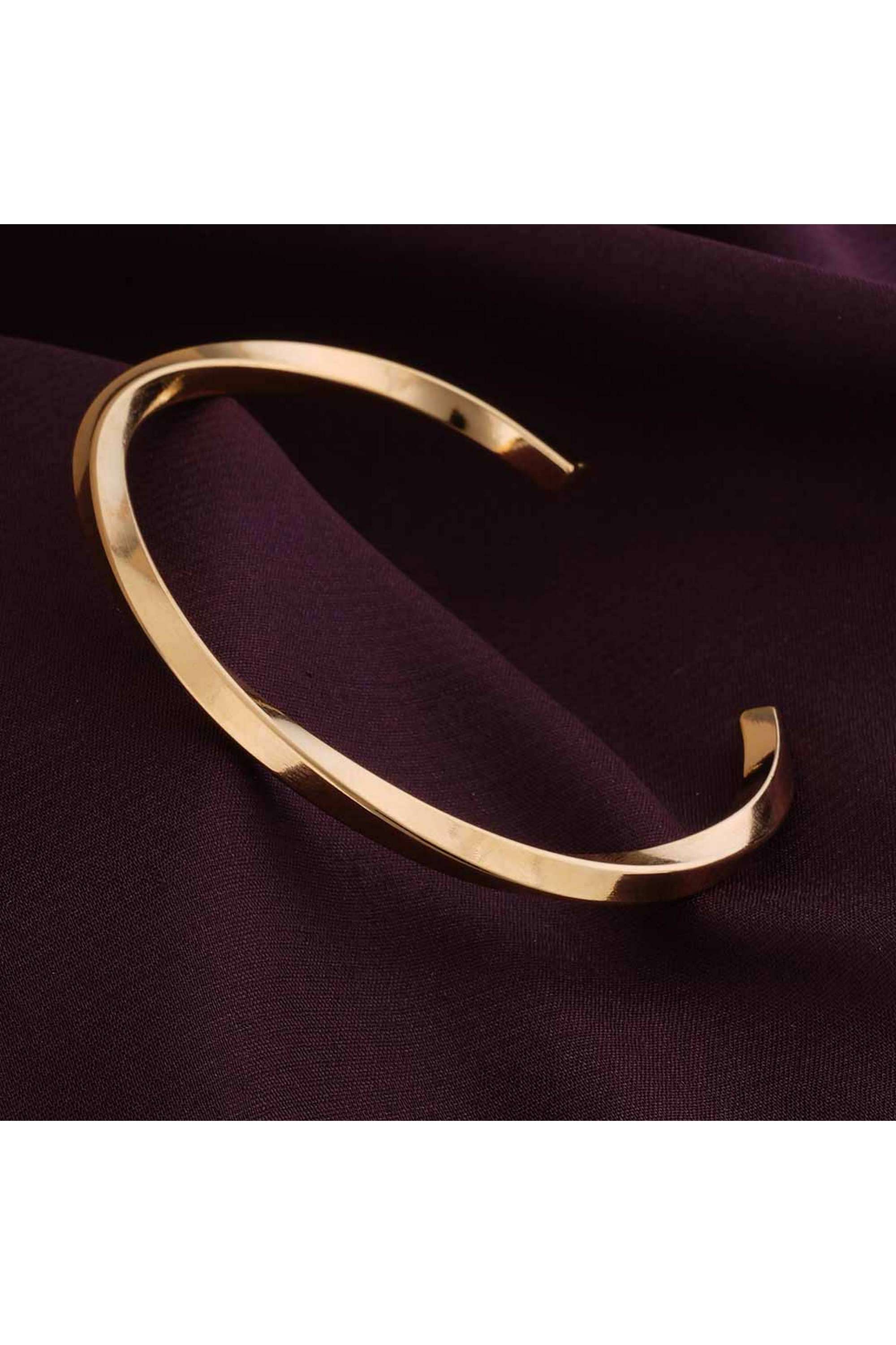 Golden-Hammerd-Cuff-Bracelet-for-Womens---Waterproof-&-Anti-Tarnish
