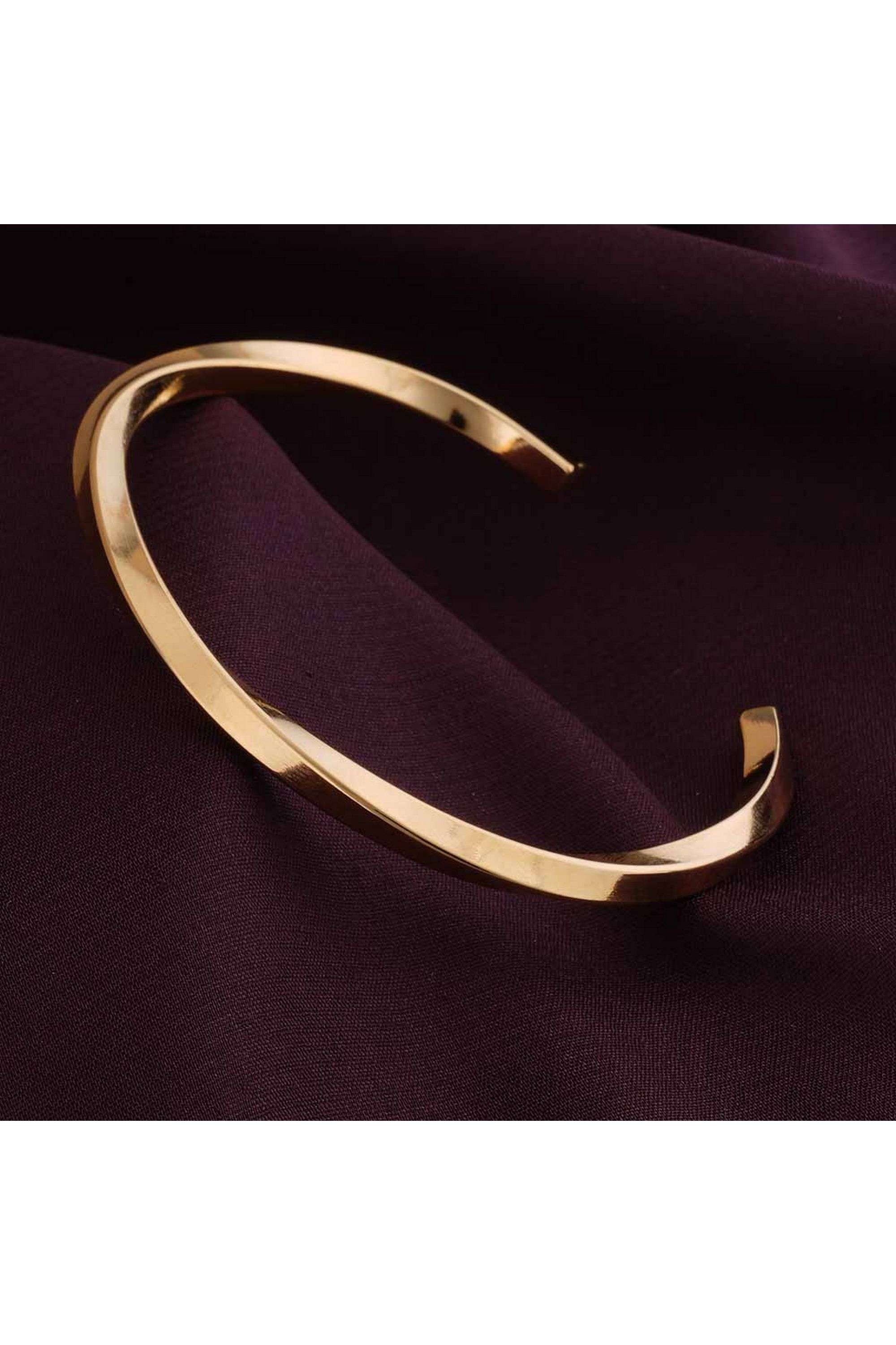 Golden-Hammerd-Cuff-Bracelet-for-Womens---Waterproof-&-Anti-Tarnish