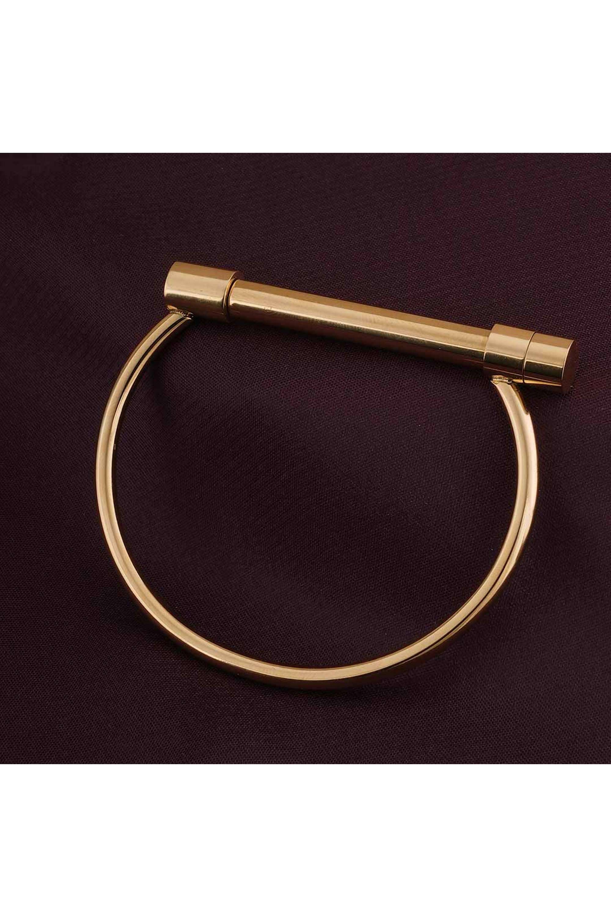 Golden-Bar-Bangle-Bracelet-for-Womens---Waterproof-&-Anti-Tarnish