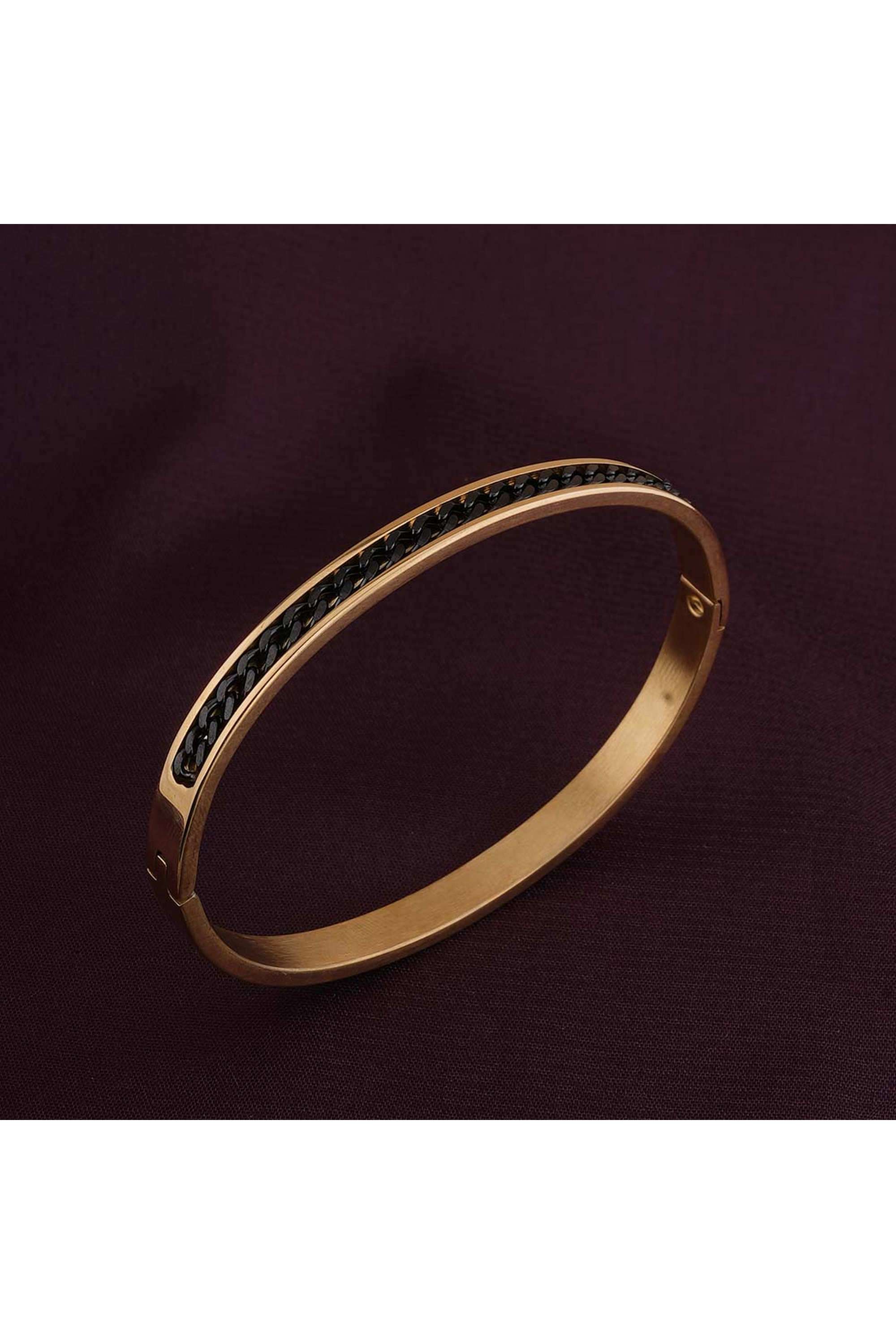 Black-Chain-Gold-Bracelet-for-Womens---Waterproof-&-Anti-Tarnish