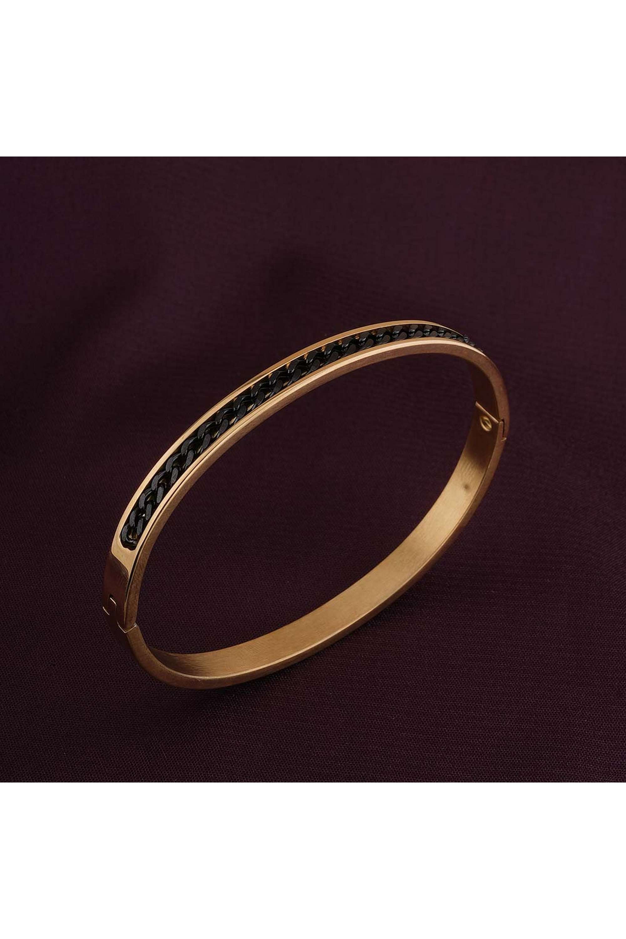 Black-Chain-Gold-Bracelet-for-Womens---Waterproof-&-Anti-Tarnish