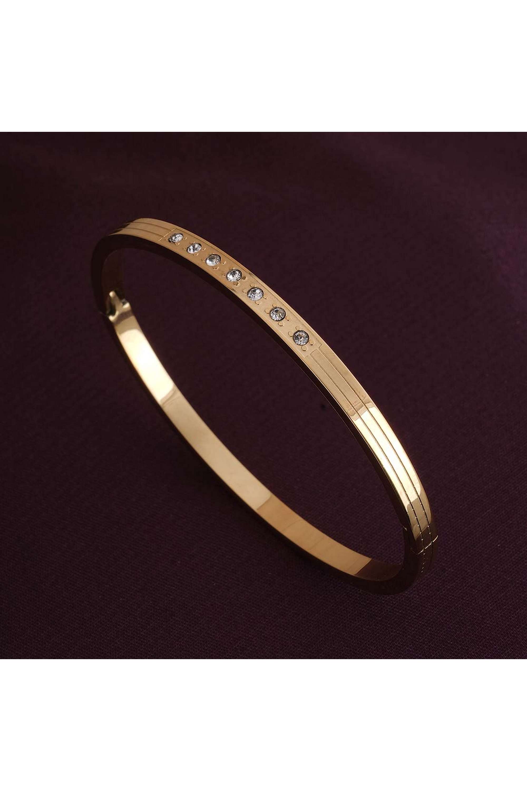 Diamond-Encrusted-Gold-Bangle-Bracelet-for-Womens---Waterproof-&-Anti-Tarnish