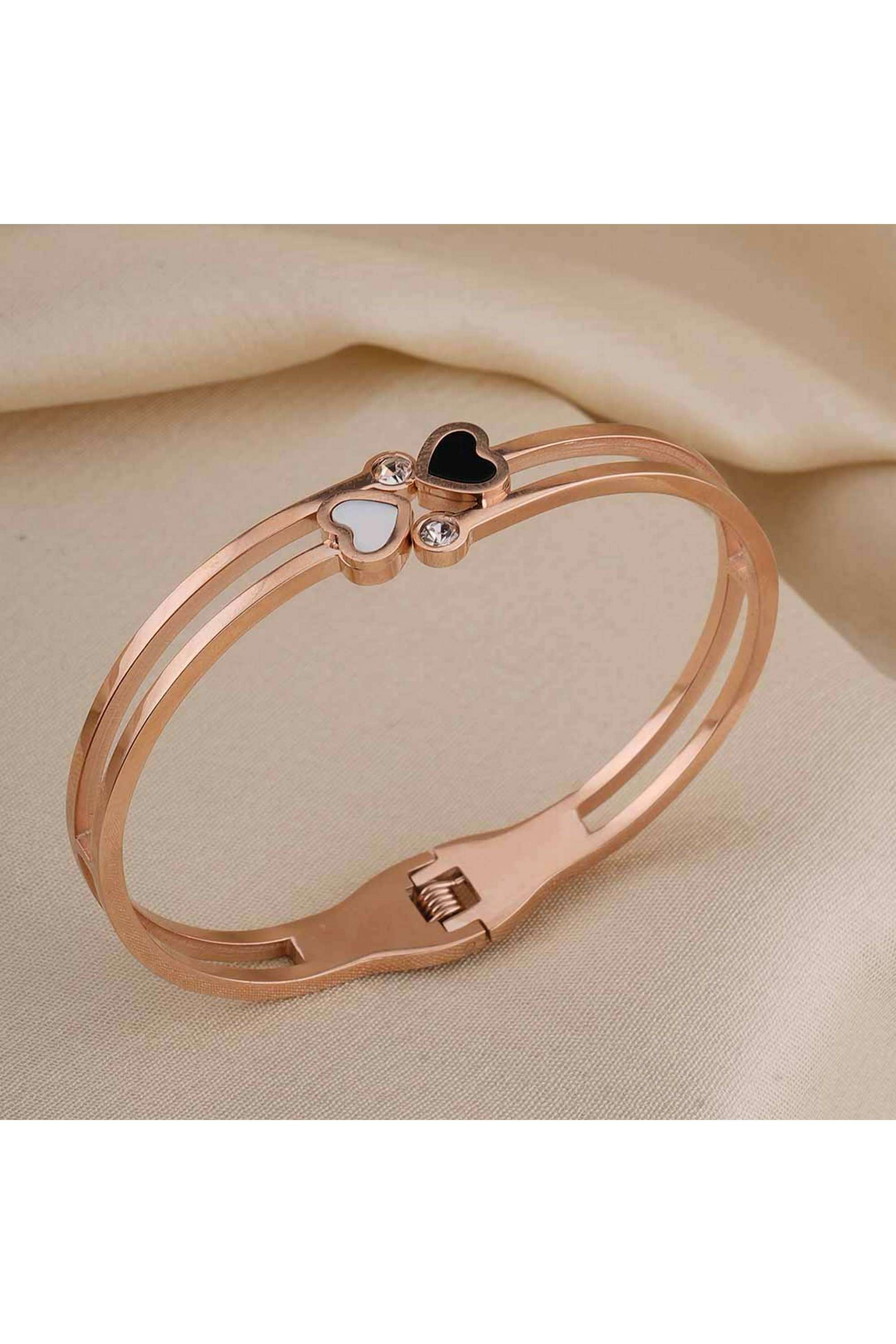Double-Band-Heart-Bracelet-for-Womens---Waterproof-&-Anti-Tarnish