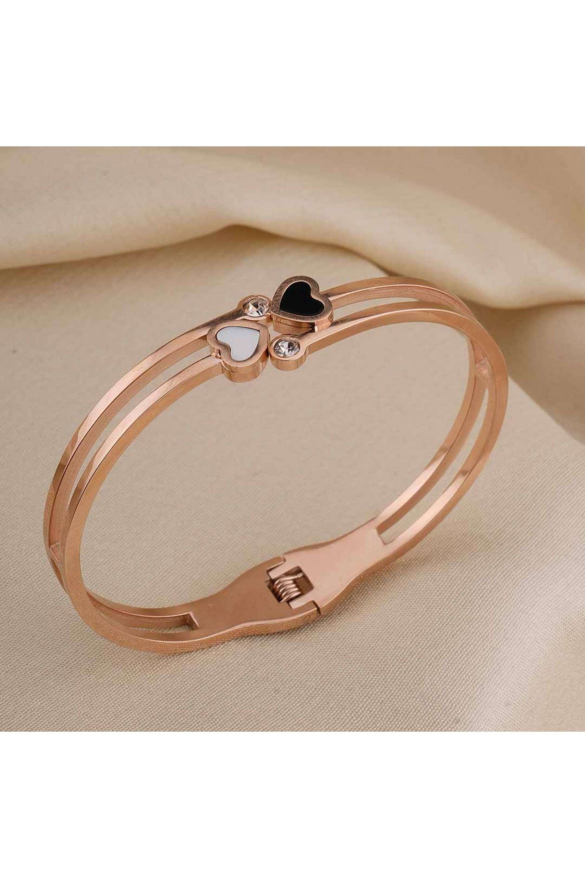 Double-Band-Heart-Bracelet-for-Womens---Waterproof-&-Anti-Tarnish