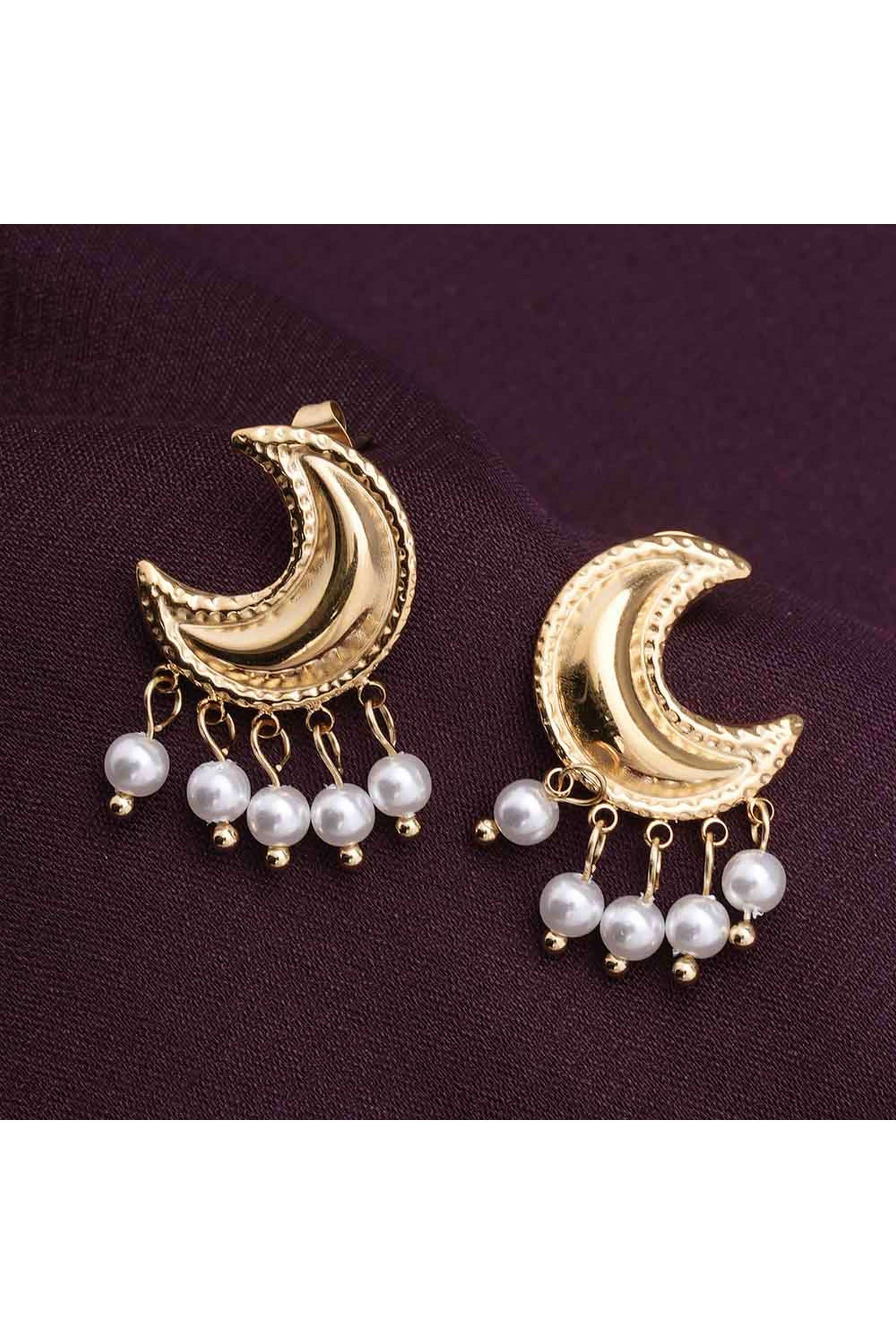 Pearl-and-Moon-Stud-Earrings-for-Womens---Waterproof-&-Anti-Tarnish