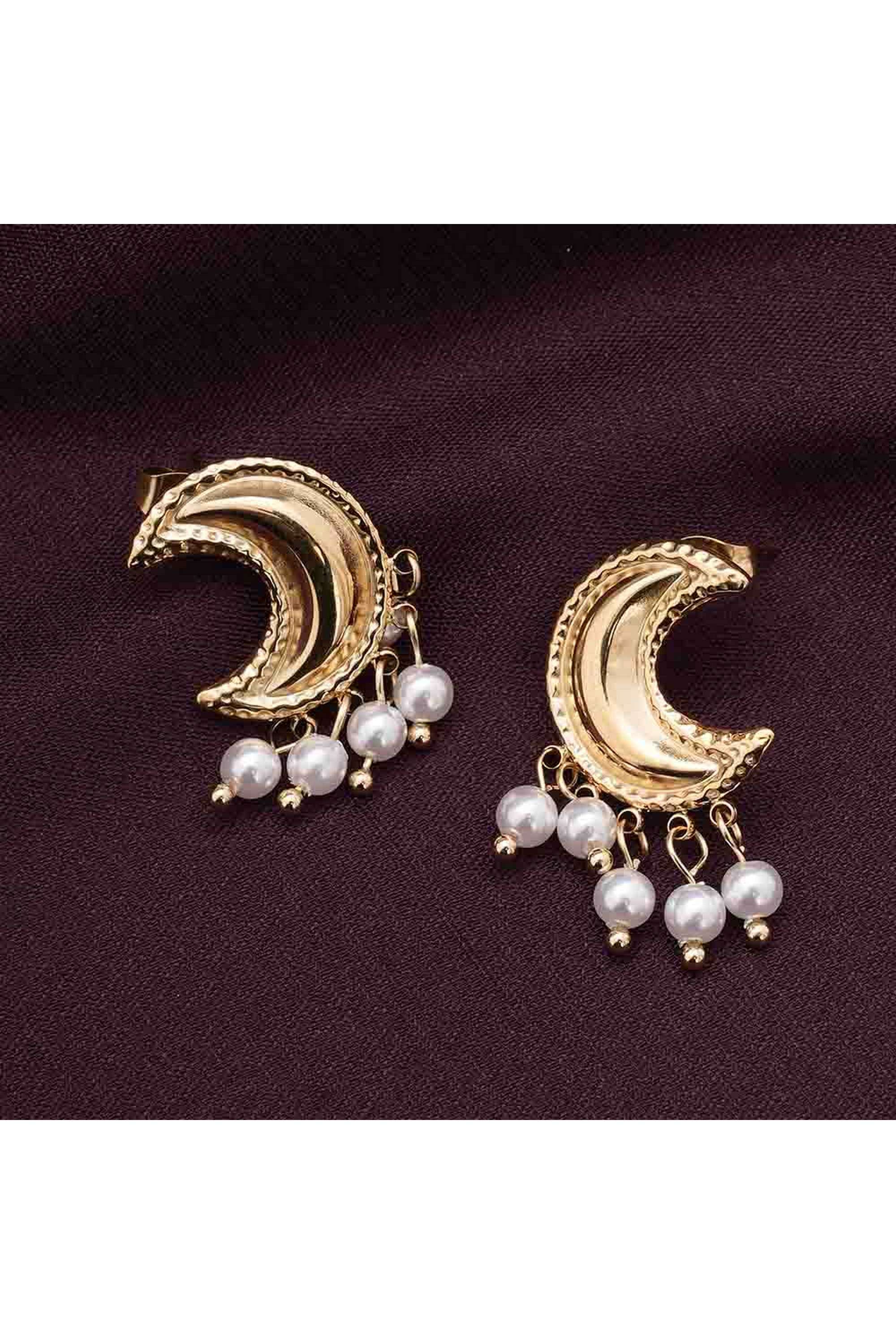 Pearl-and-Moon-Stud-Earrings-for-Womens---Waterproof-&-Anti-Tarnish