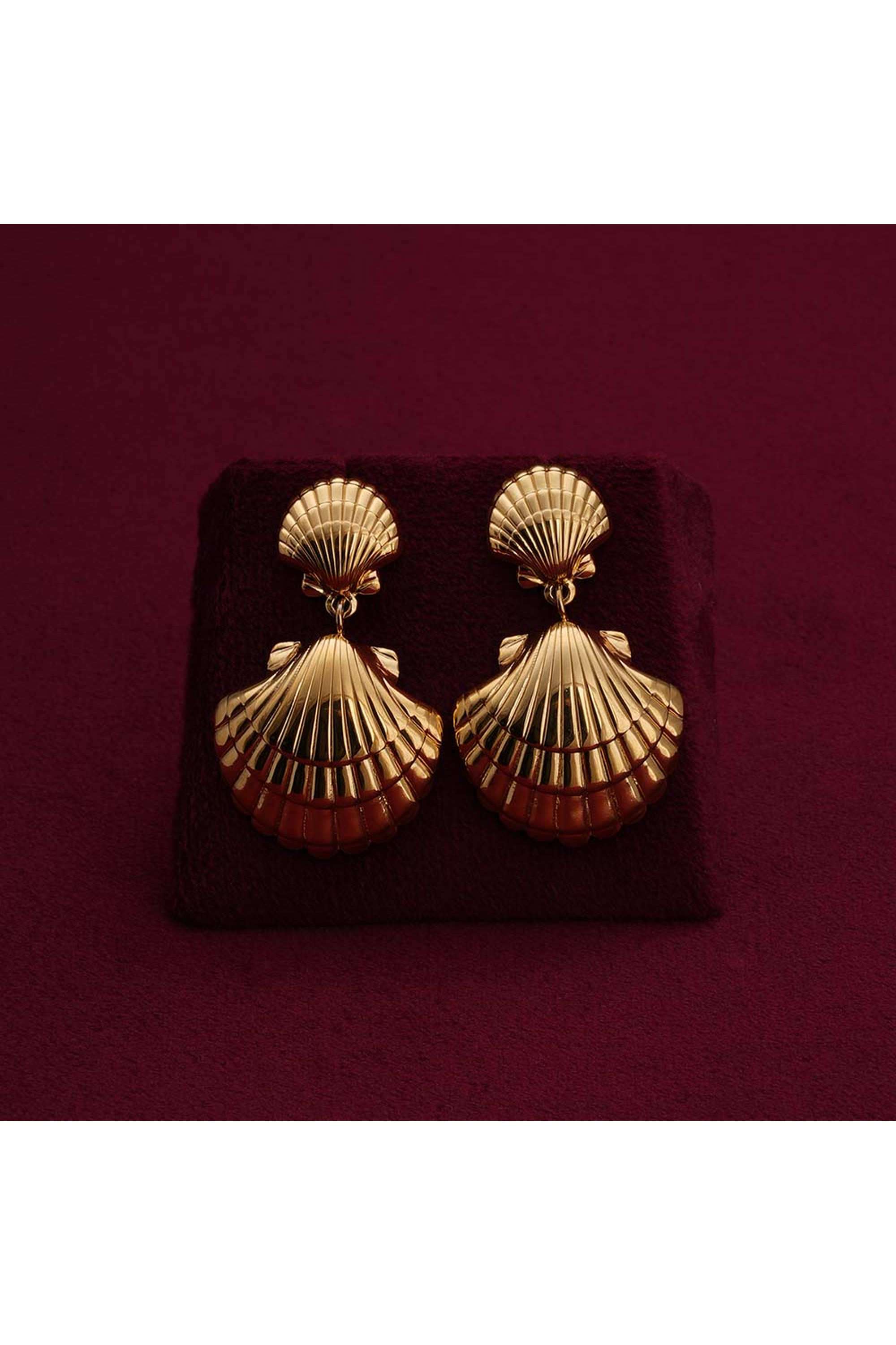 Shell-Drop-Earrings-for-Womens---Waterproof-&-Anti-Tarnish