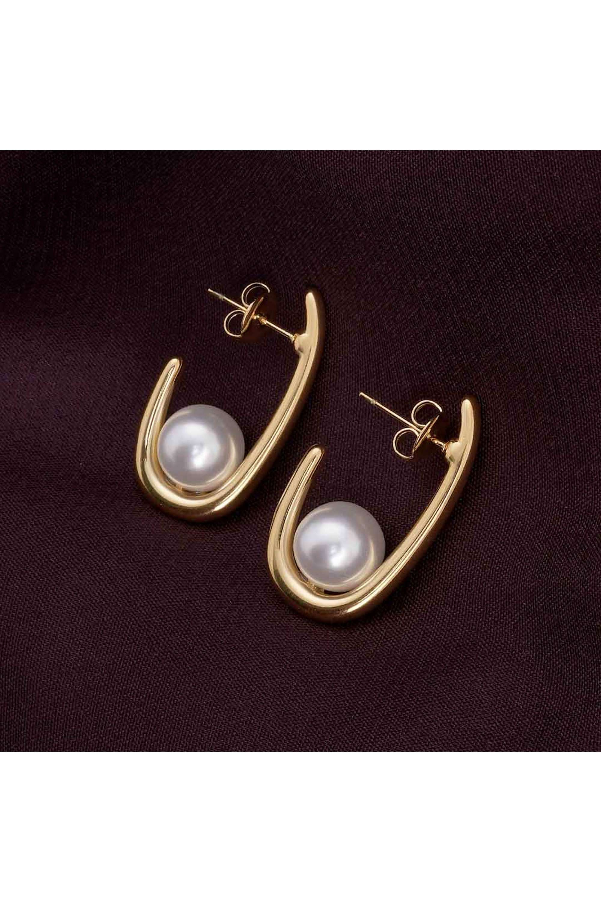 Pearl-Elegance-Hoop-Earrings-for-Womens---Waterproof-&-Anti-Tarnish