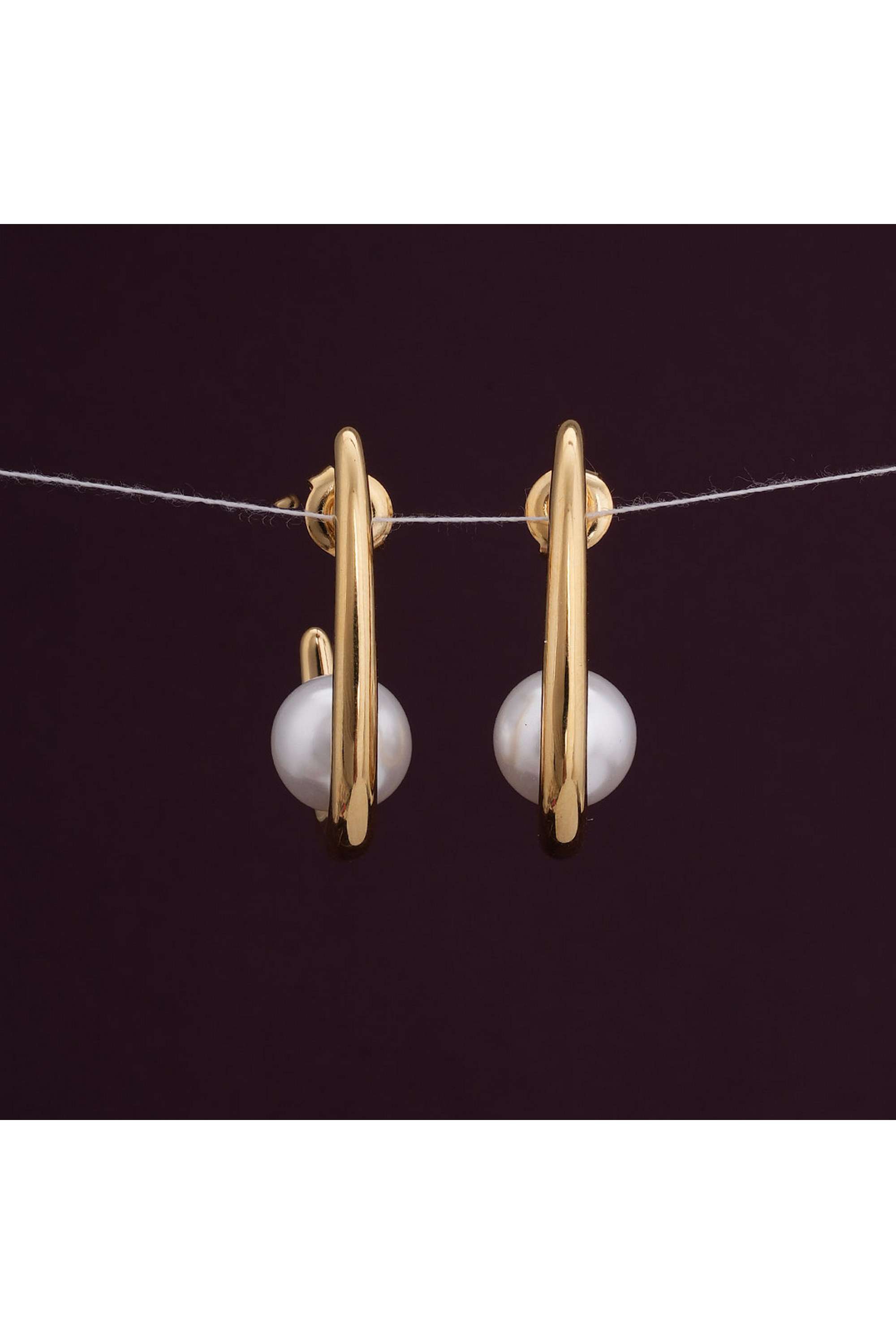 Pearl-Elegance-Hoop-Earrings-for-Womens---Waterproof-&-Anti-Tarnish