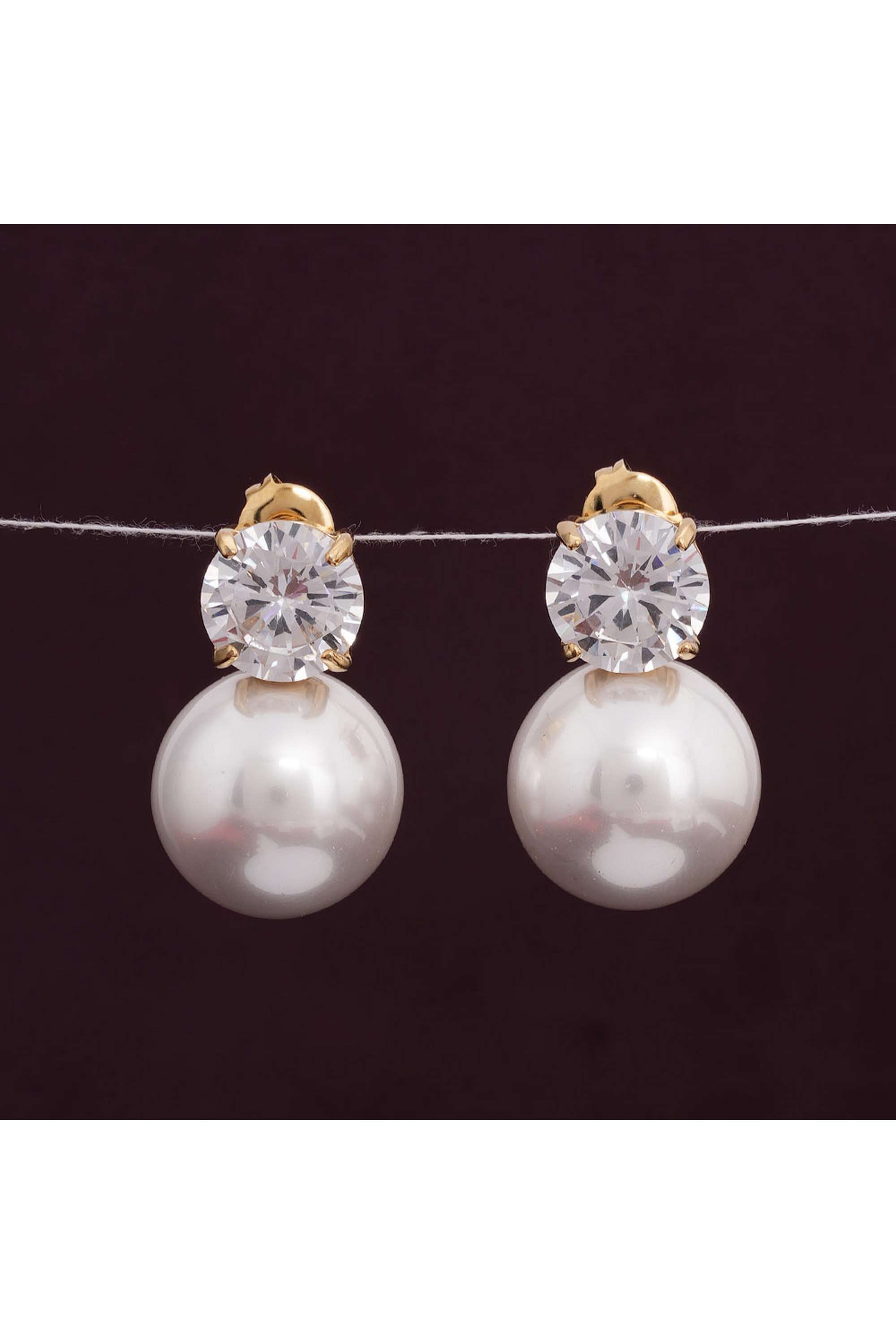 Stone-and-Pearl-Drop-Earrings-for-Womens---Waterproof-&-Anti-Tarnish