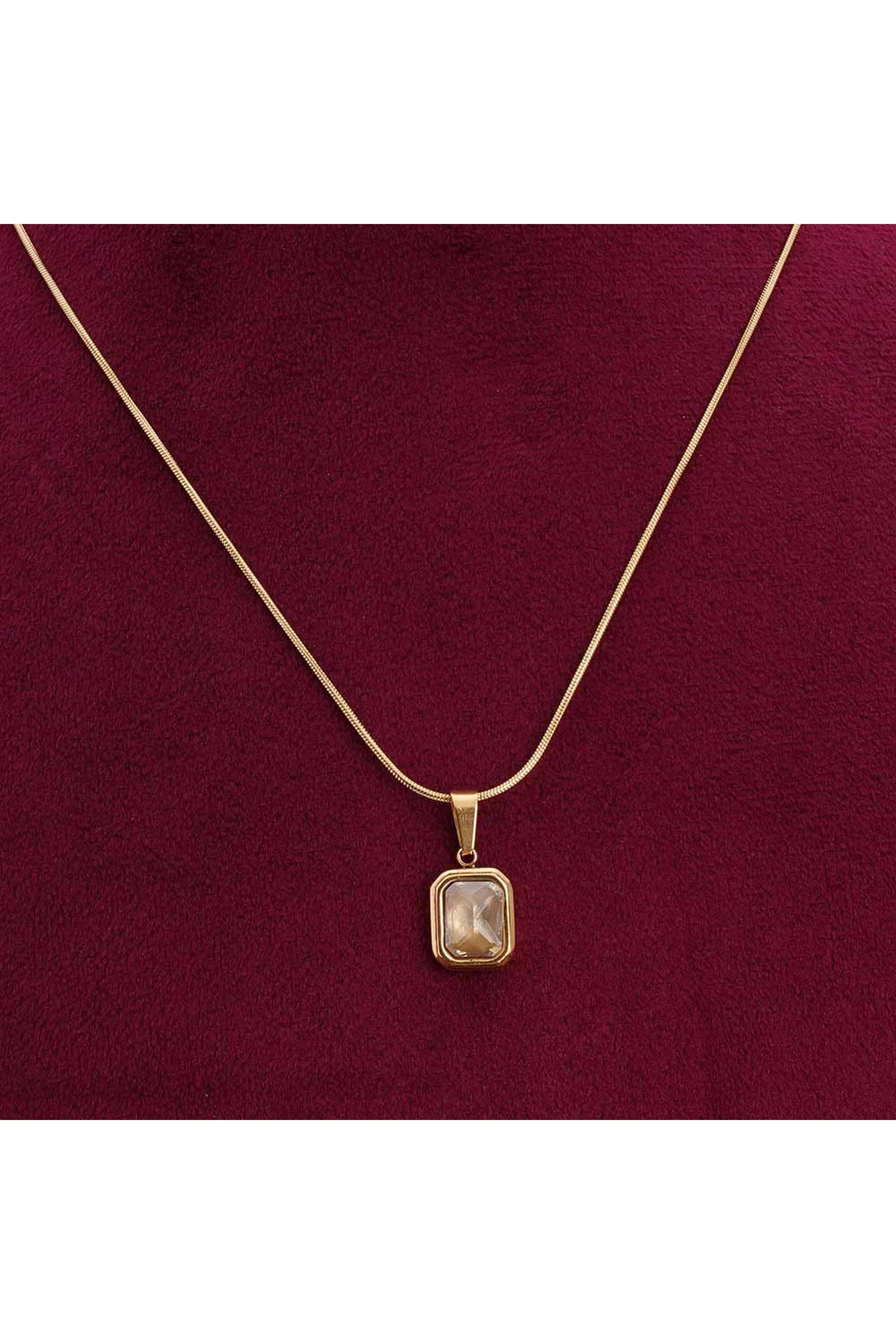 Everyday-Exquisite-Yellow-Stone-Gold-Necklace-for-Womens---Waterproof-&-Anti-Tarnish