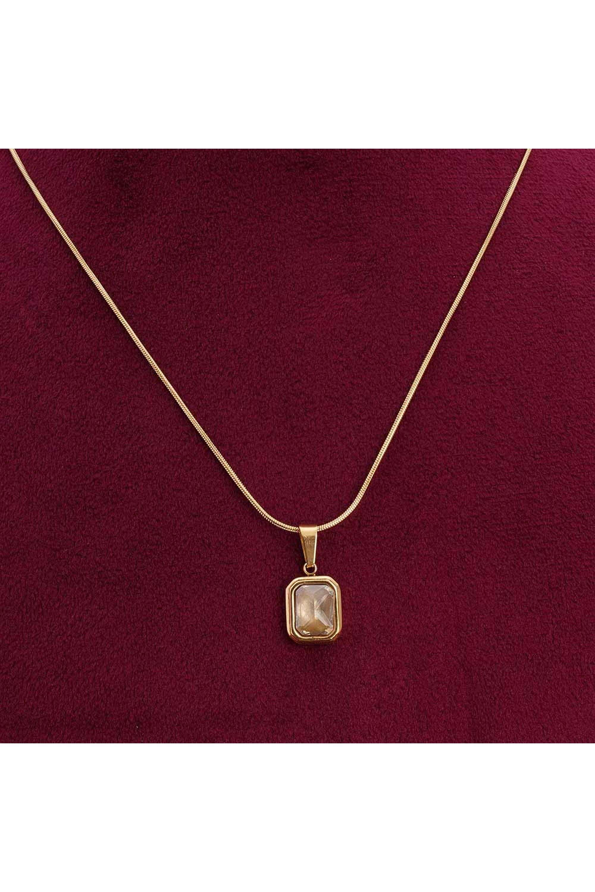 Everyday-Exquisite-Yellow-Stone-Gold-Necklace-for-Womens---Waterproof-&-Anti-Tarnish