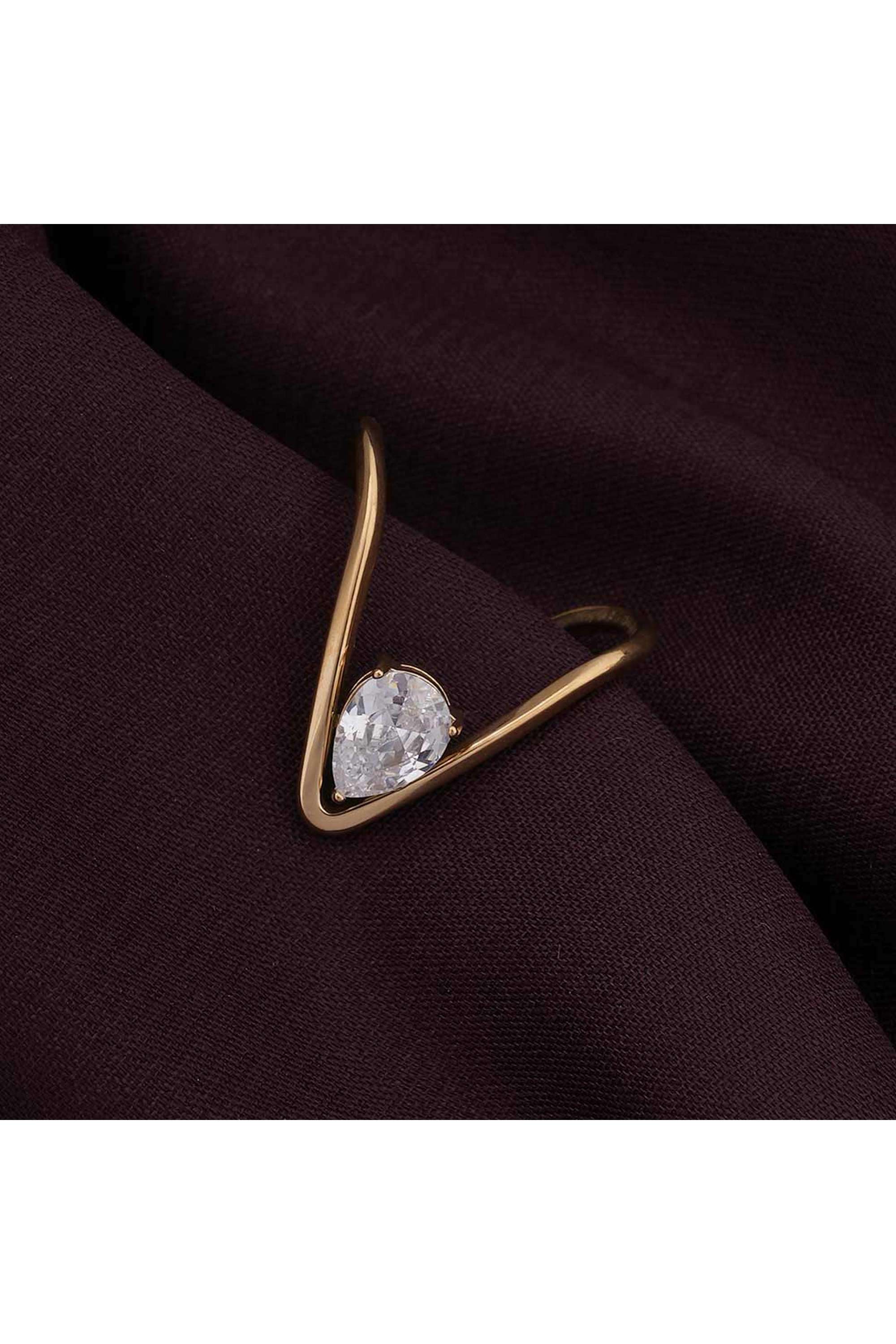 Trendy-Vee-Diamond-Ring-(Size-7)-for-Womens-(Size--7)---Waterproof-&-Anti-Tarnish