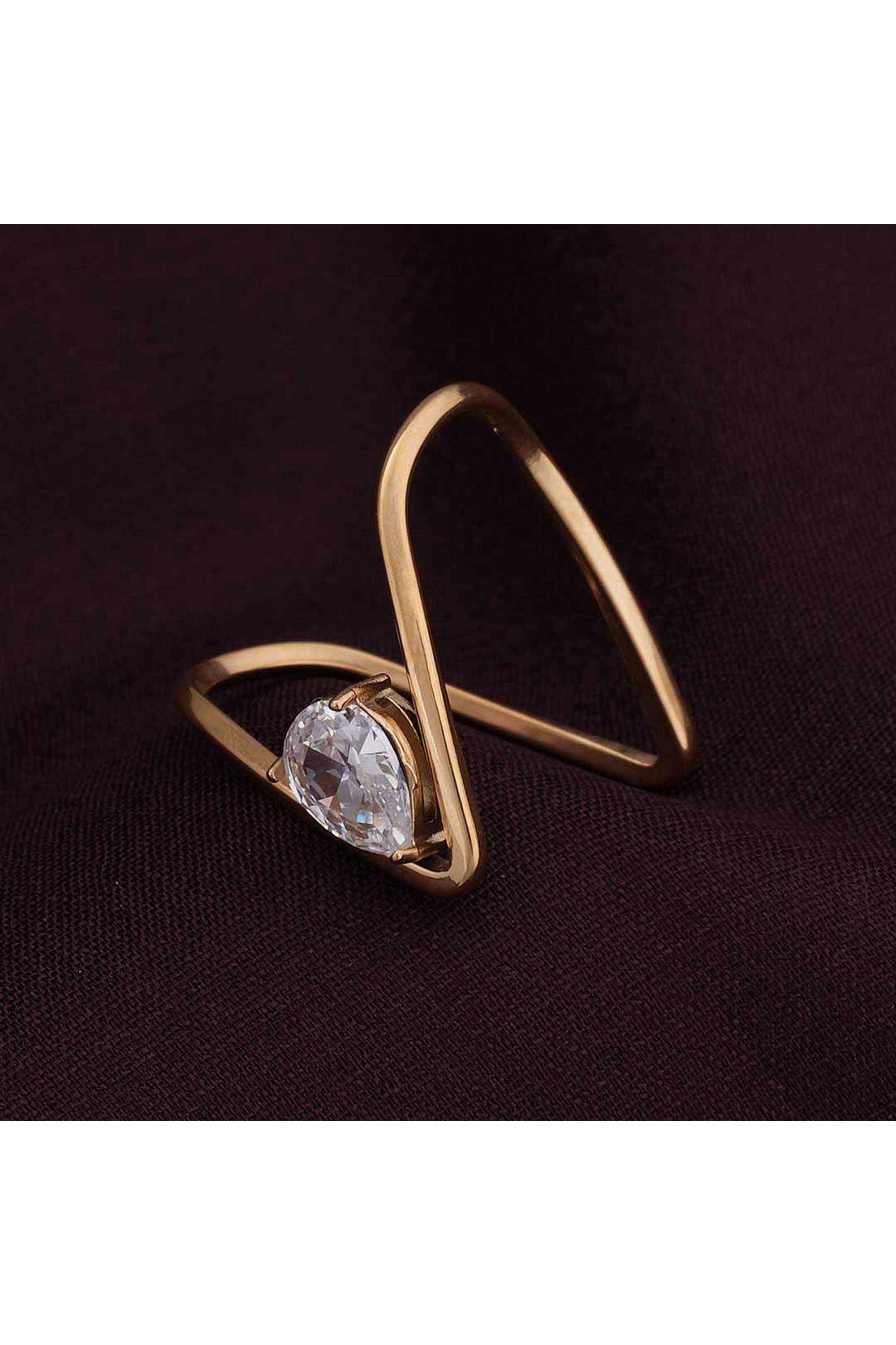 Trendy-Vee-Diamond-Ring-(Size-7)-for-Womens-(Size--7)---Waterproof-&-Anti-Tarnish