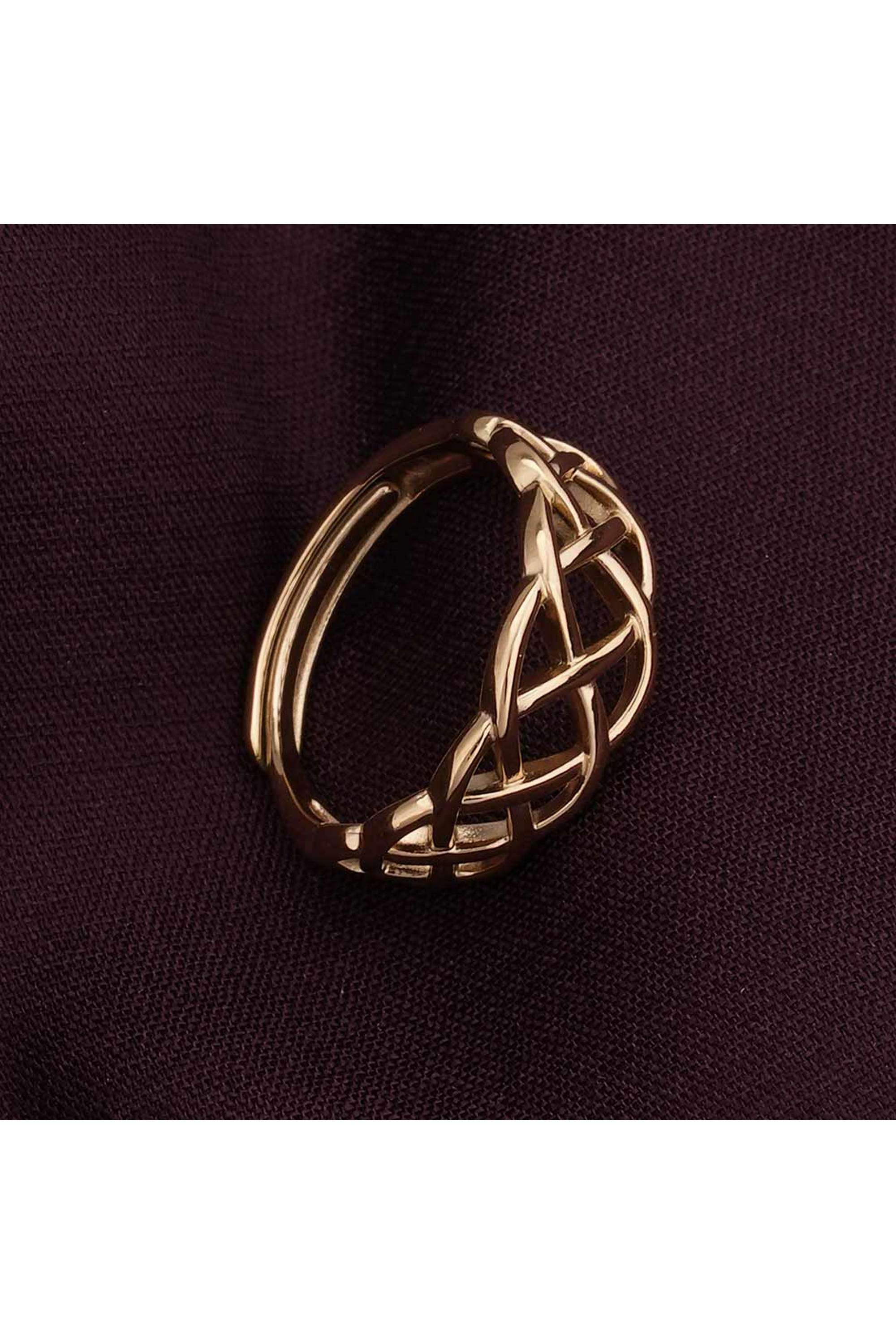 Interlocking-Gold-Ring-for-Womens-(Size--7)---Waterproof-&-Anti-Tarnish