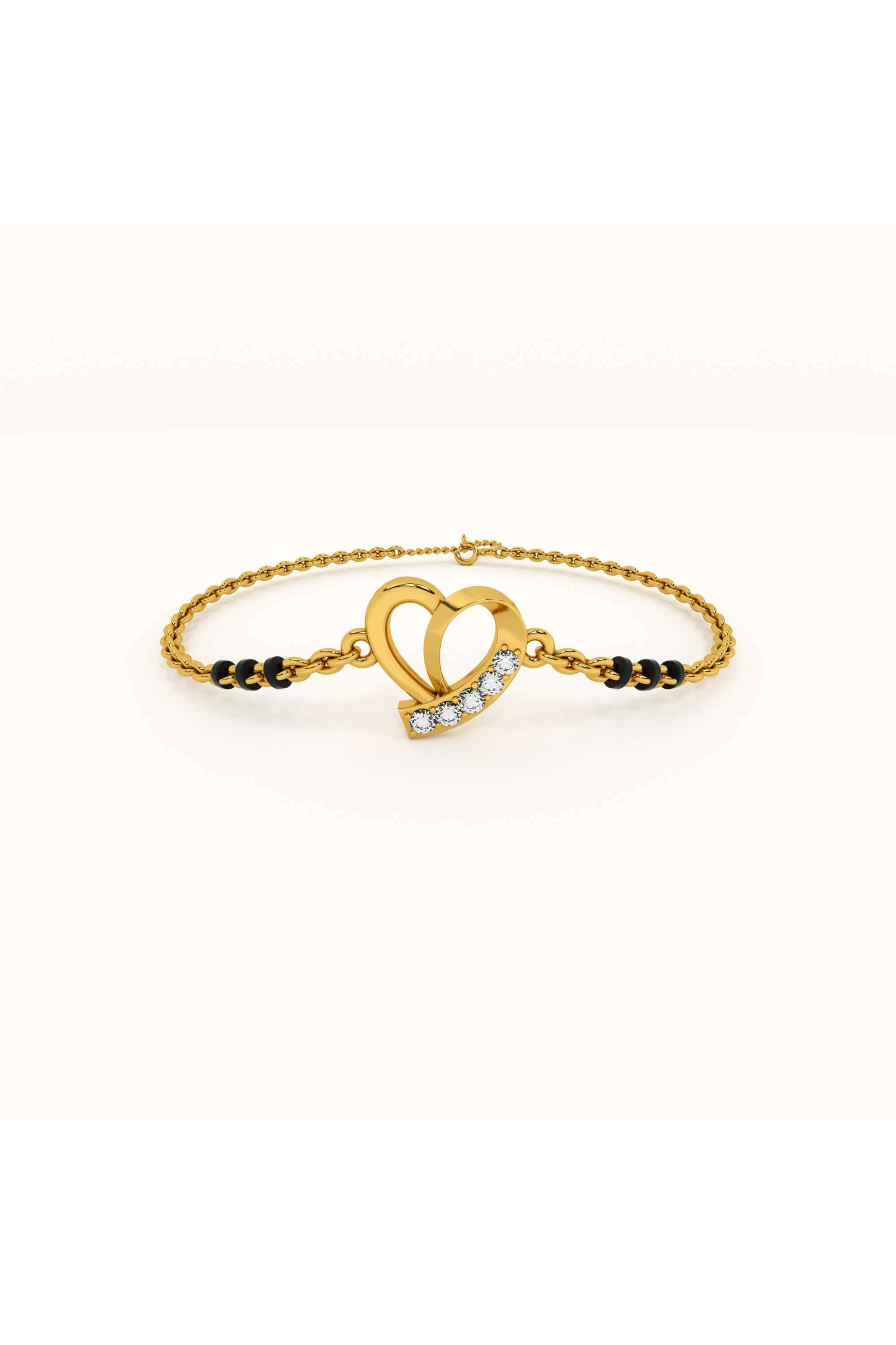 925-Sterling-Silver-Delicate-Heart-925-Sterling-Silver-Mangalsutra-Bracelet-for-Womens