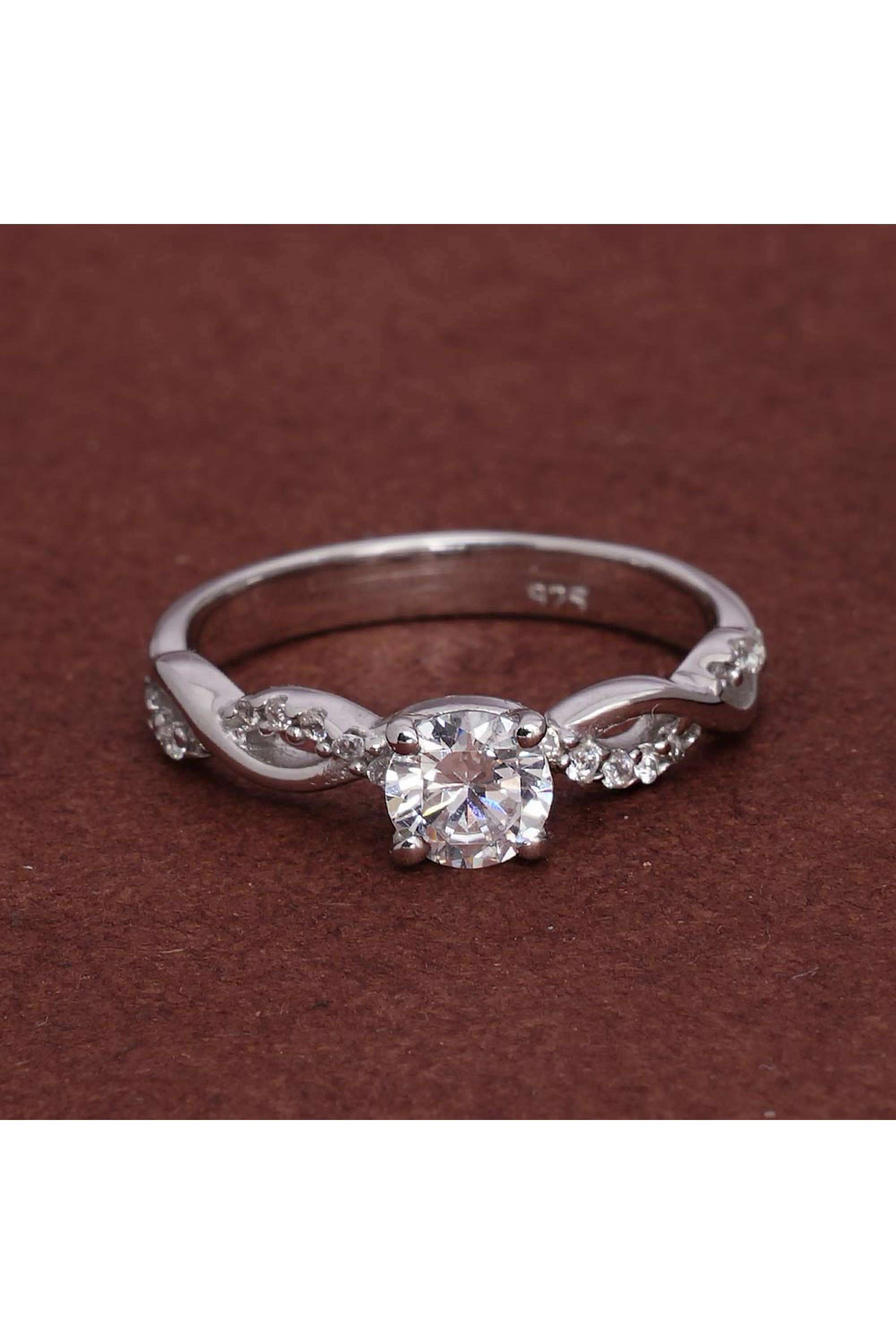 925-Sterling-Silver-Criscross-925-Silver-Love-Ring-for-Womens---Size-6