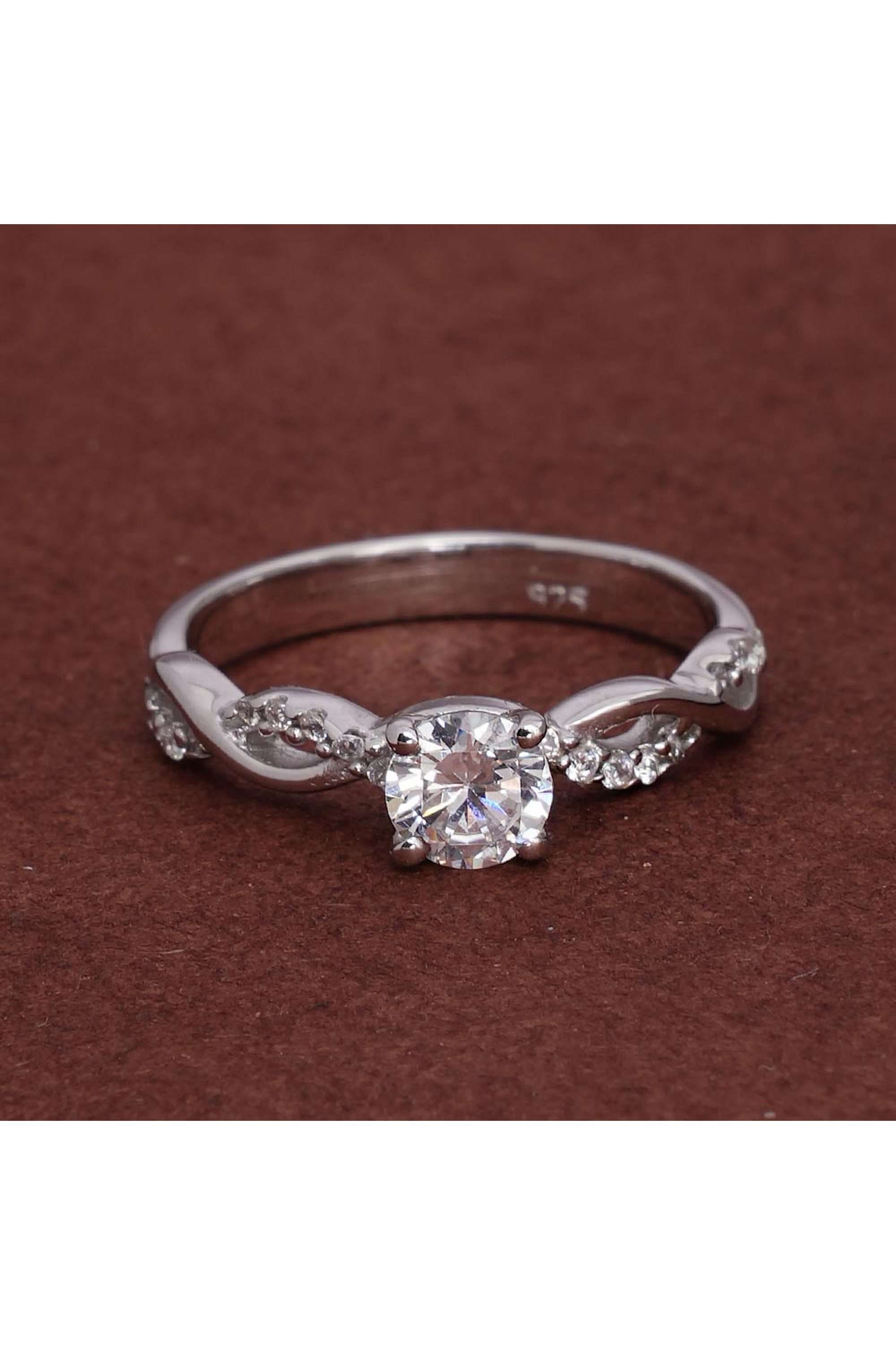 925-Sterling-Silver-Criscross-925-Silver-Love-Ring-for-Womens---Size-6