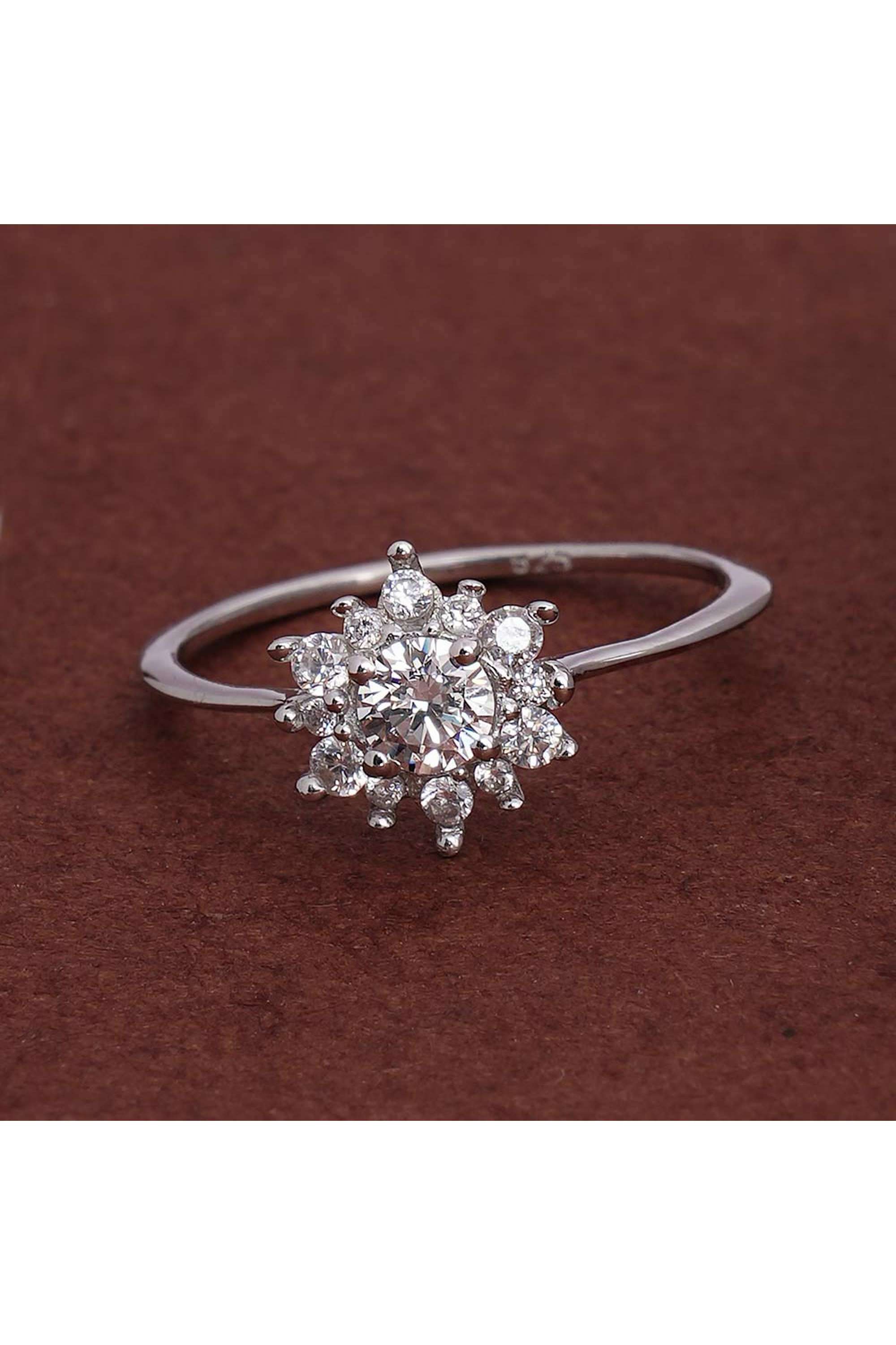 925-Sterling-Silver-Blooming-925-Silver-Romance-Ring-for-Womens---Size-6