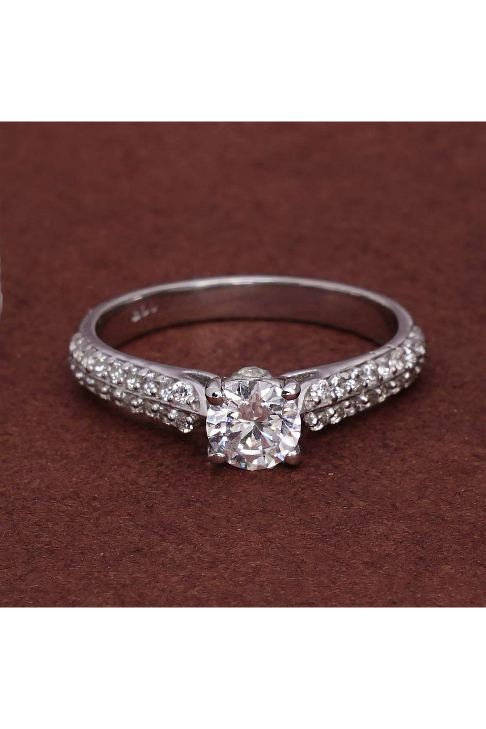 925-Sterling-Silver-Blush-of-Love-925-Silver-Ring-for-Womens---Size-7