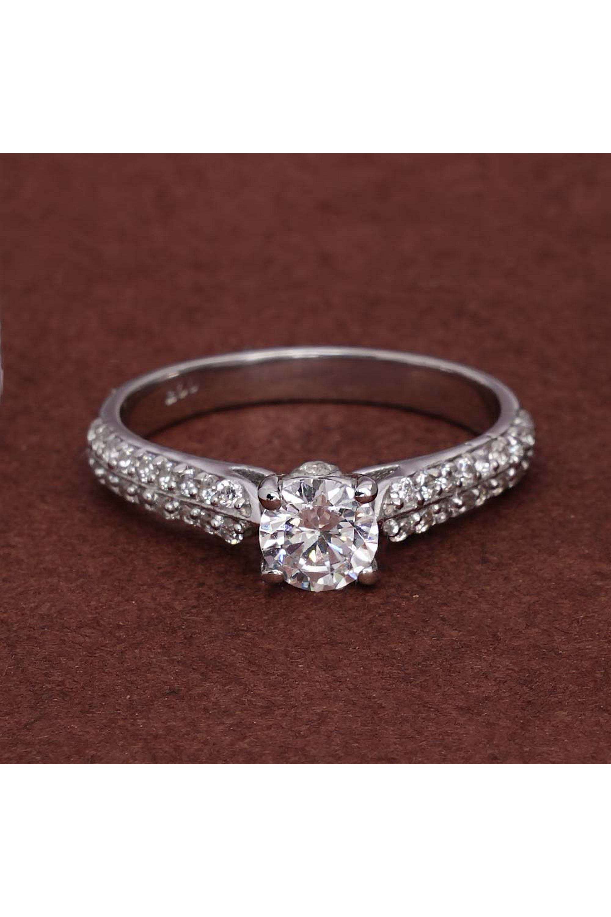 925-Sterling-Silver-Blush-of-Love-925-Silver-Ring-for-Womens---Size-7