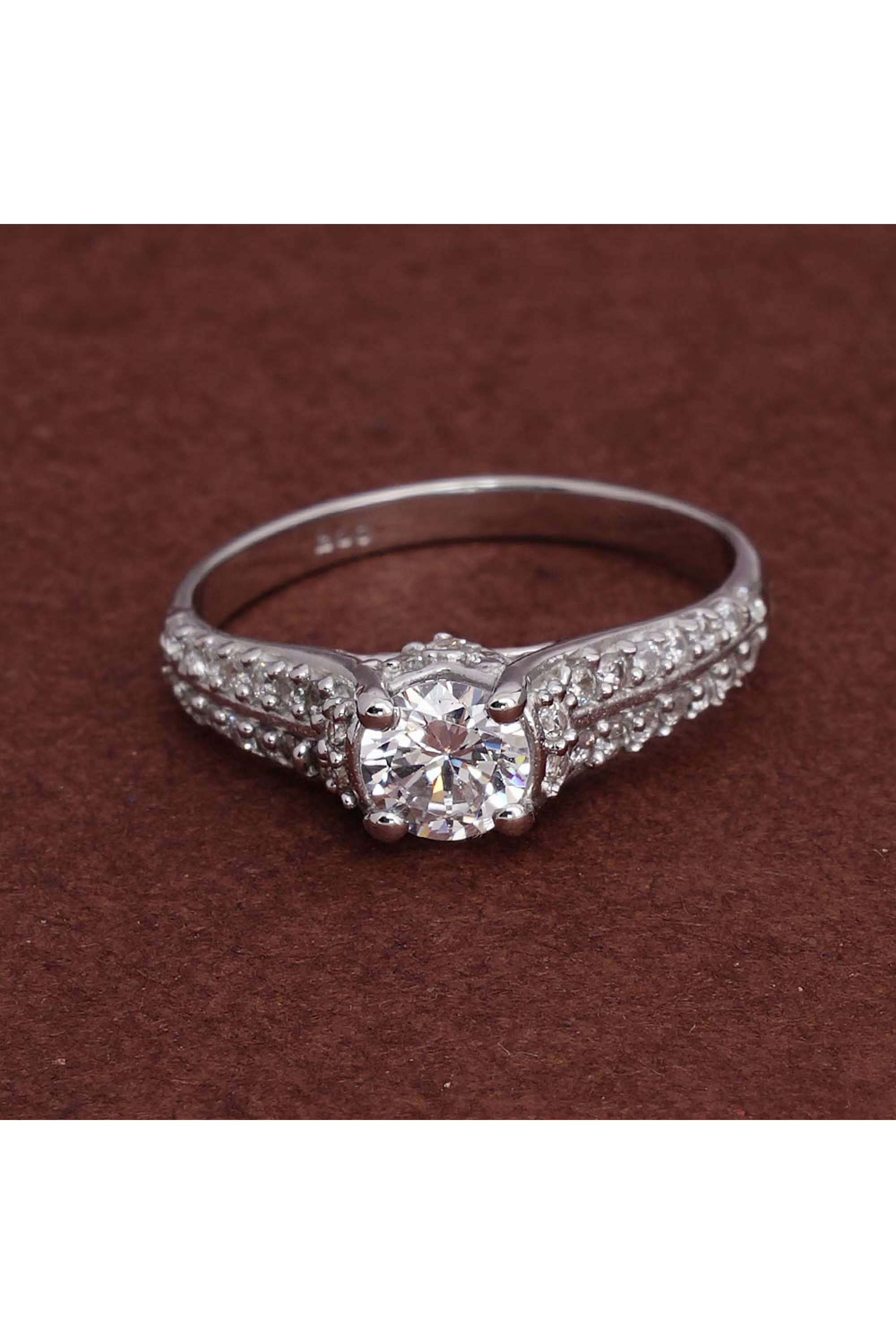 925-Sterling-Silver-Crimson-Love-925-Silver-Ring-For-Womens---Size-6