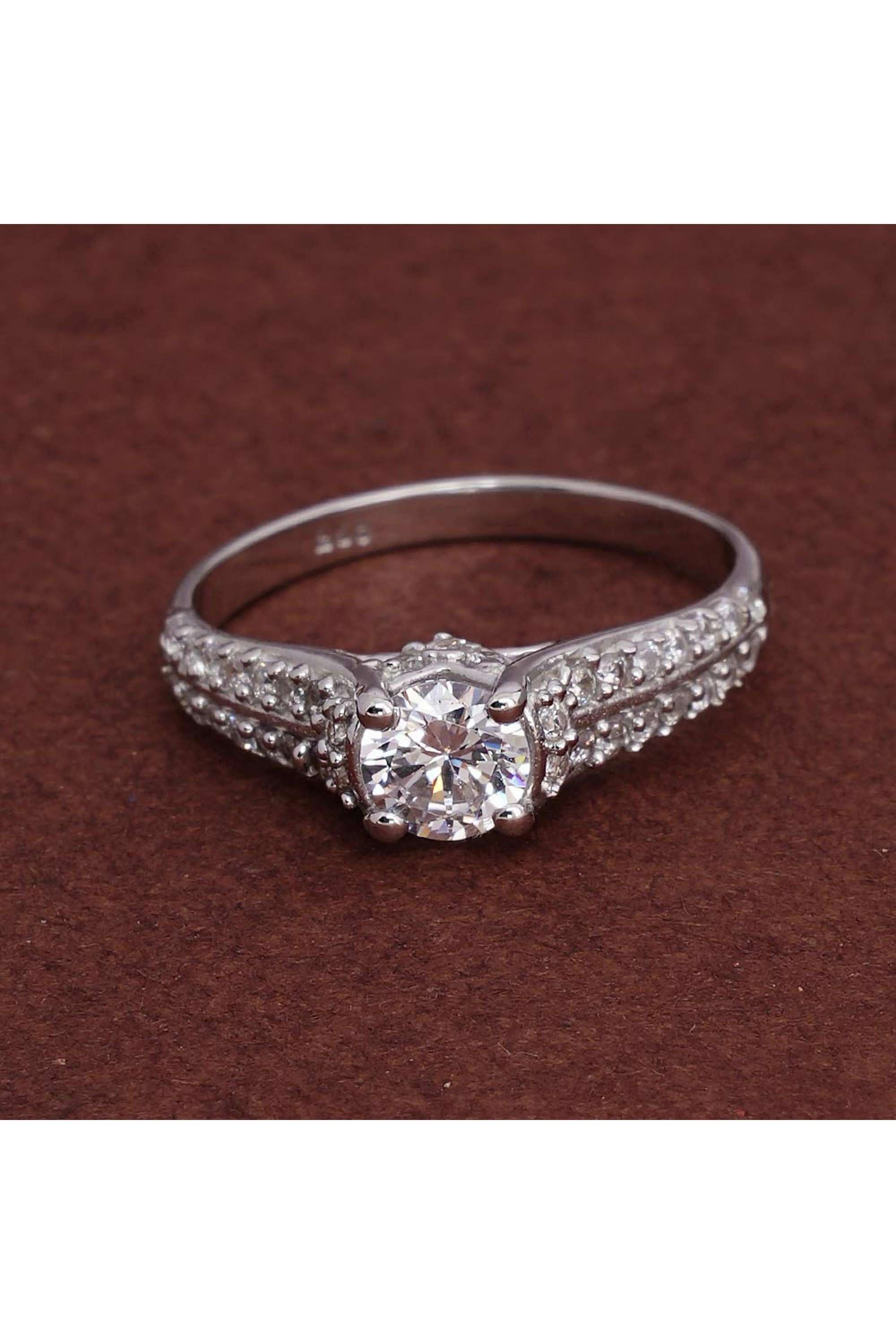 925-Sterling-Silver-Crimson-Love-925-Silver-Ring-for-Womens---Size-7